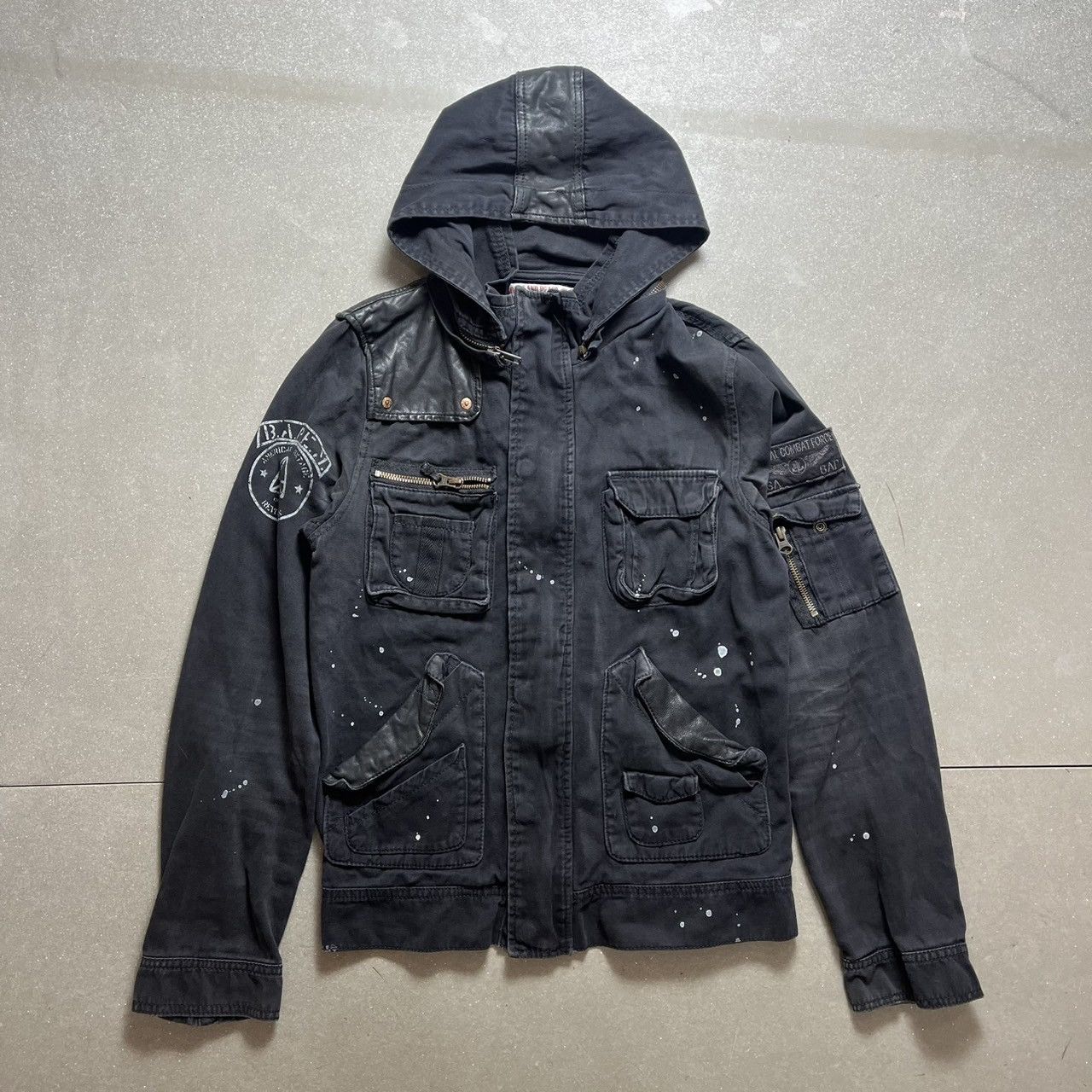 Japanese Brand × Le Grande Bleu (L.G.B.) Bond and Peace Zip-off Hoodie Jacket Size US M / EU 48-50 / 2 - 1 Thumbnail