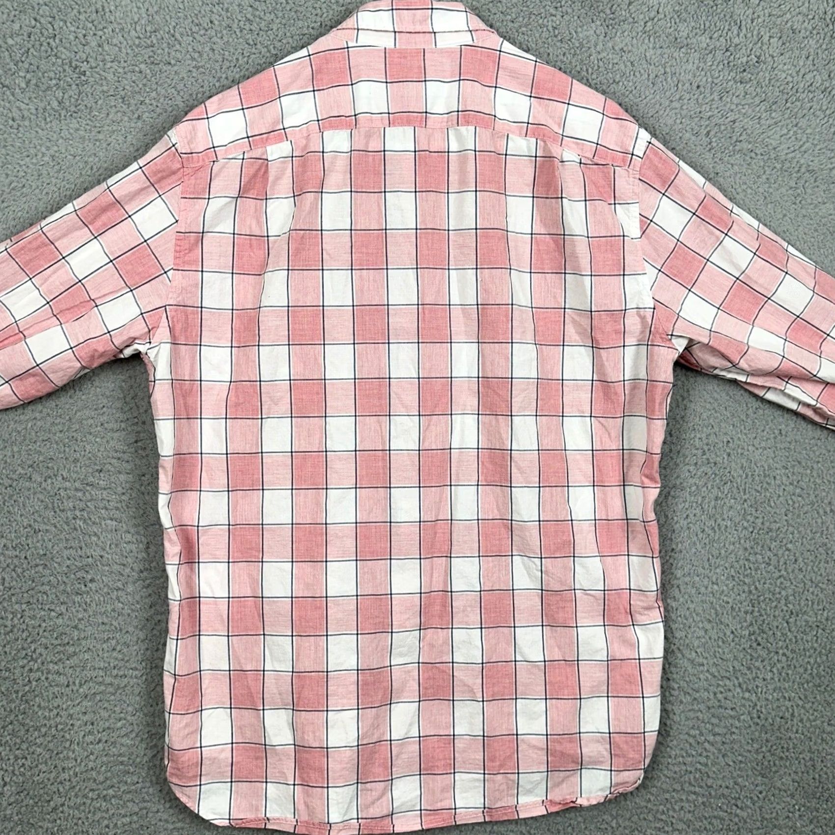 J.Crew J. Crew Button-Down Shirt Plaid Pink White Classic Fit Long Sleeve Men L EUC Size US L / EU 52-54 / 3 - 3 Thumbnail