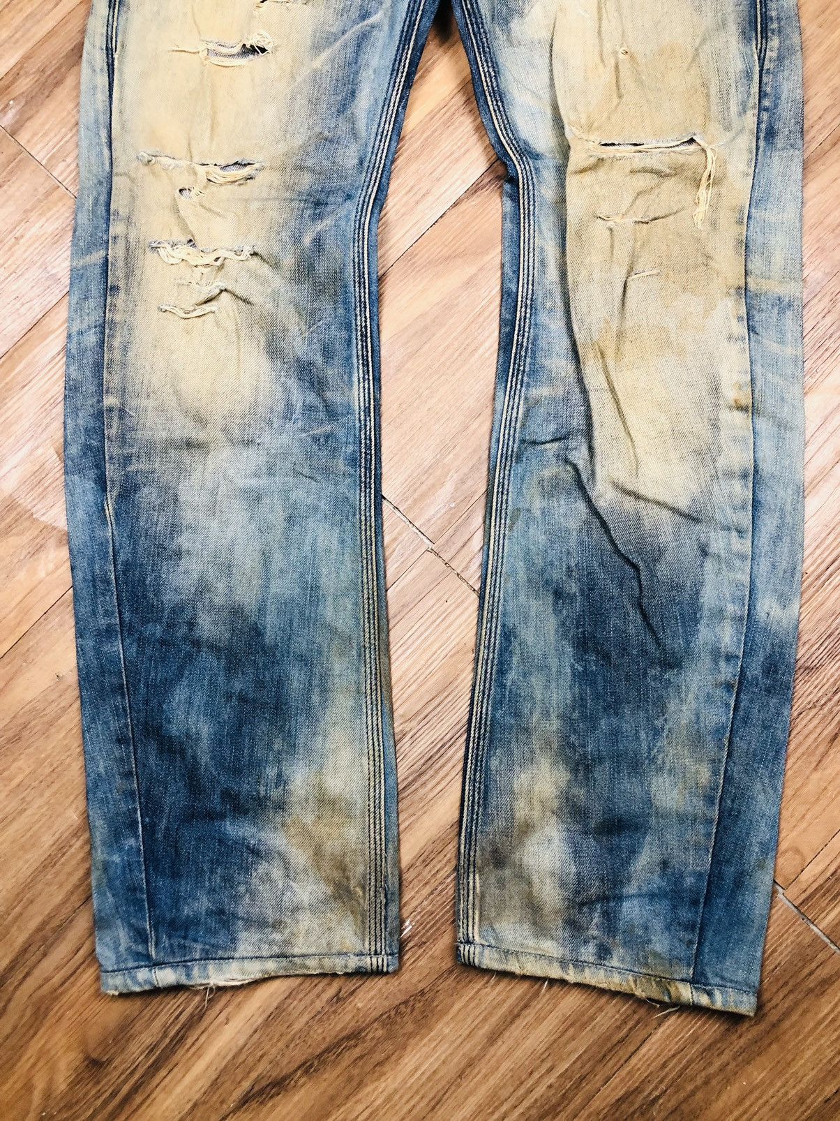Diesel Diesal Industry Distress Jeans (36) Size US 28 / EU 44 - 4 Thumbnail