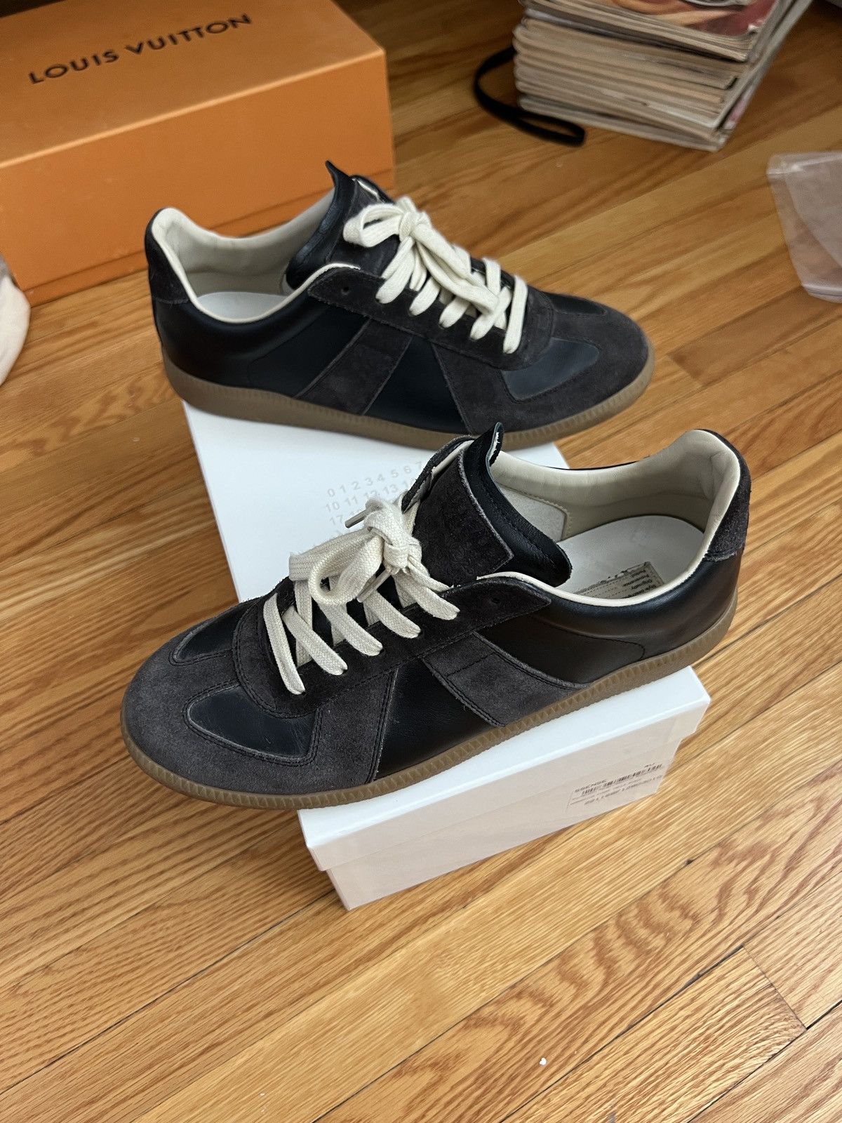 Maison Margiela Maison Margiela Replica Sneakers dark brown Size US 10 / IT 40 - 2 Thumbnail