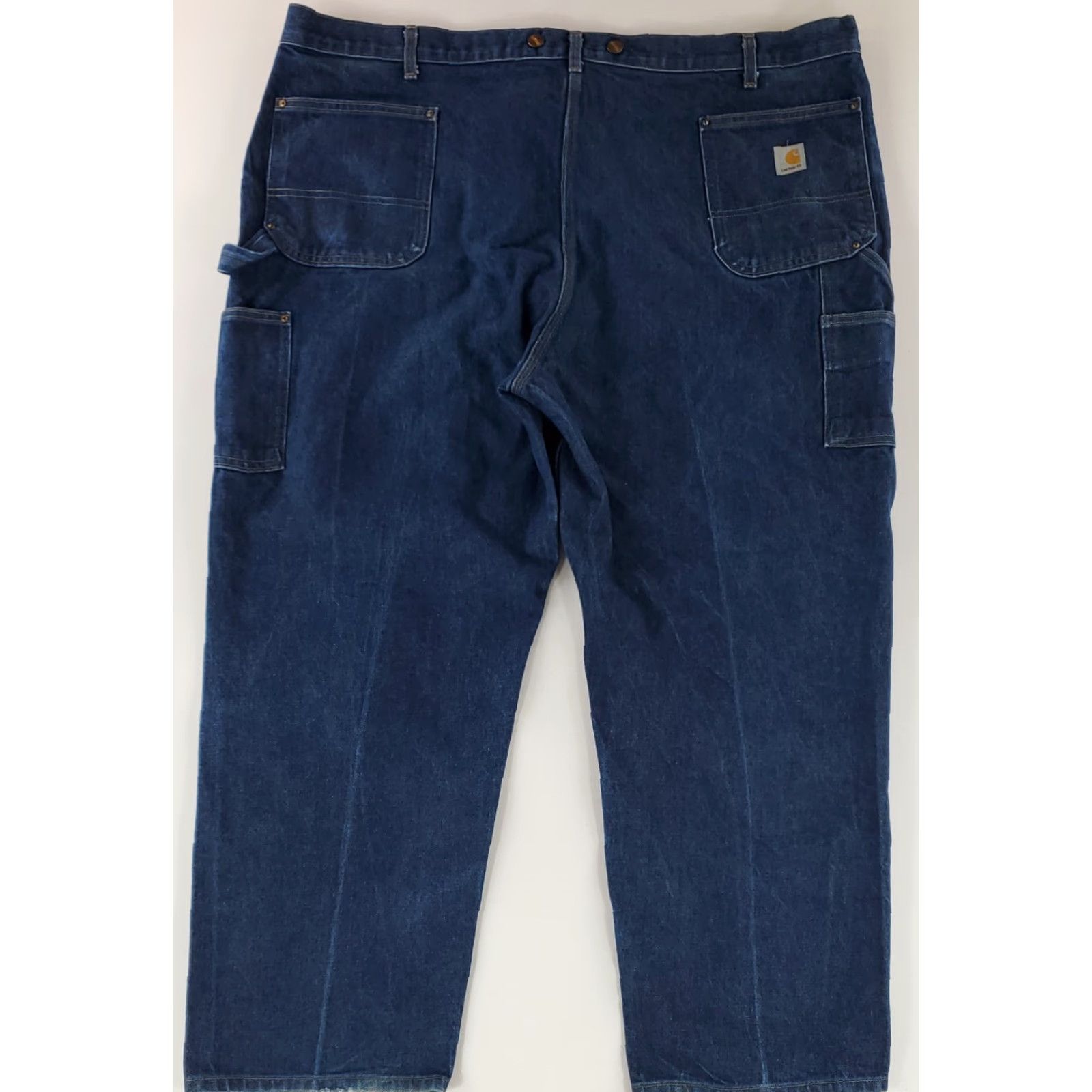 Carhartt VINTAGE Carhartt Jeans Double Knee VTG Blue Suspender Buttons Mens 48x31.5 Size US 32 / EU 48 - 7 Thumbnail