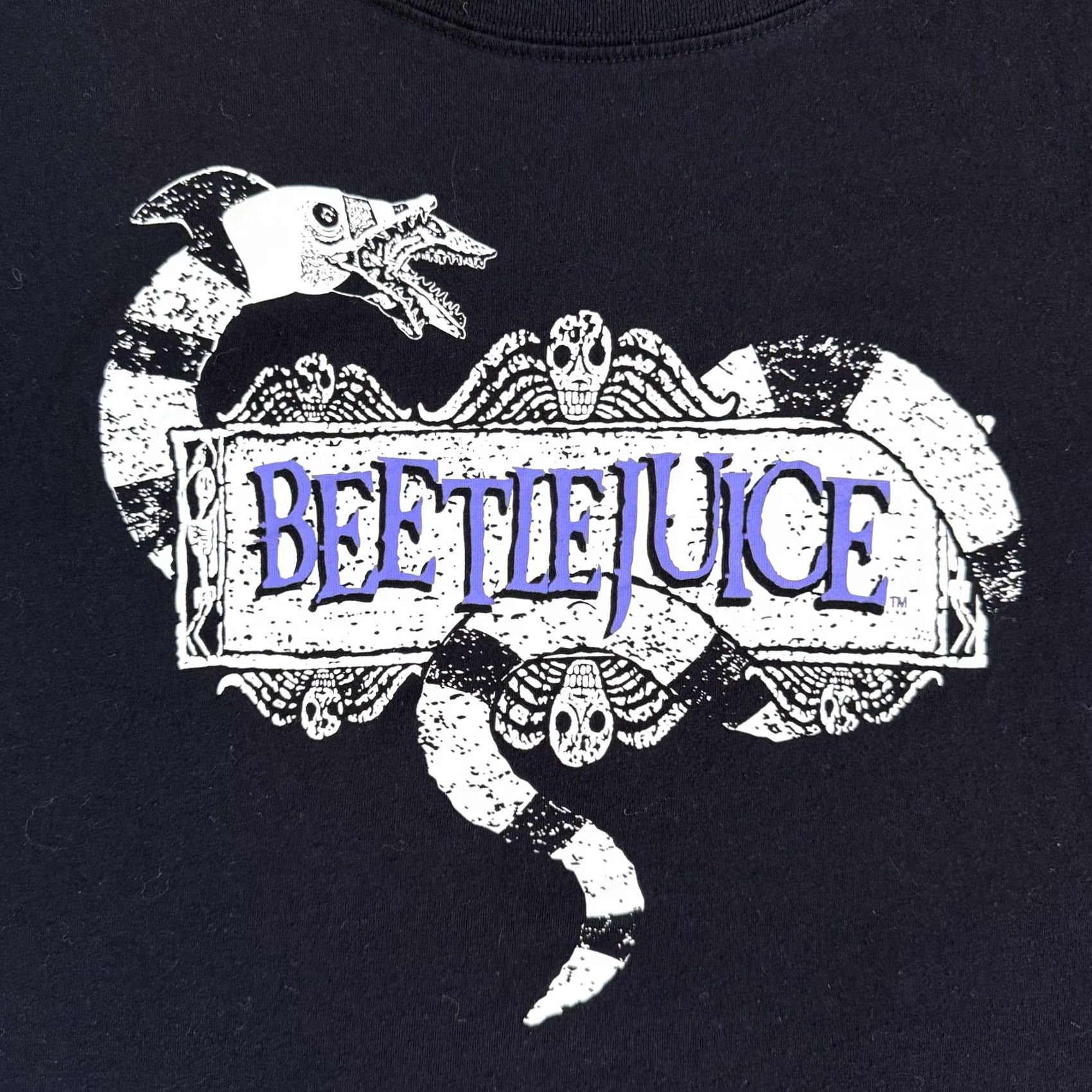 Vintage Beetlejuice Shirt Womens XL Black Hybrid Apparel Graphic Tee T-Shirt Size XL / US 12-14 / IT 48-50 - 2 Thumbnail