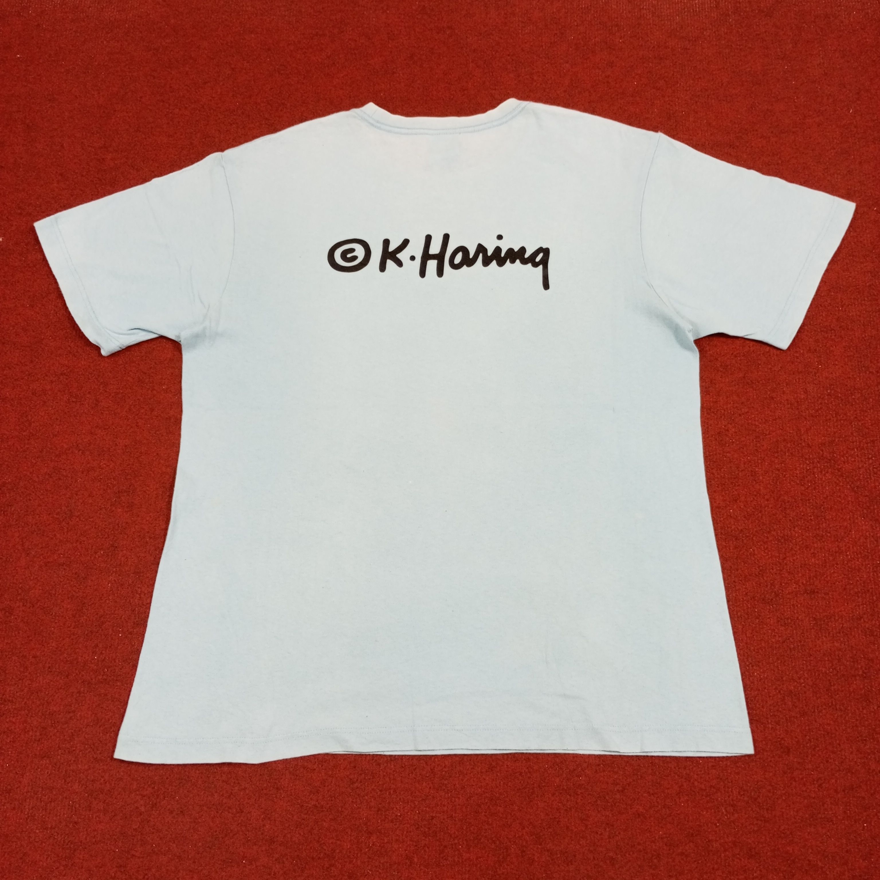 Japanese Brand × Keith Haring × Vintage Keith Haring X Uniqlo Streetwear Style Tshirt Size US L / EU 52-54 / 3 - 3 Thumbnail