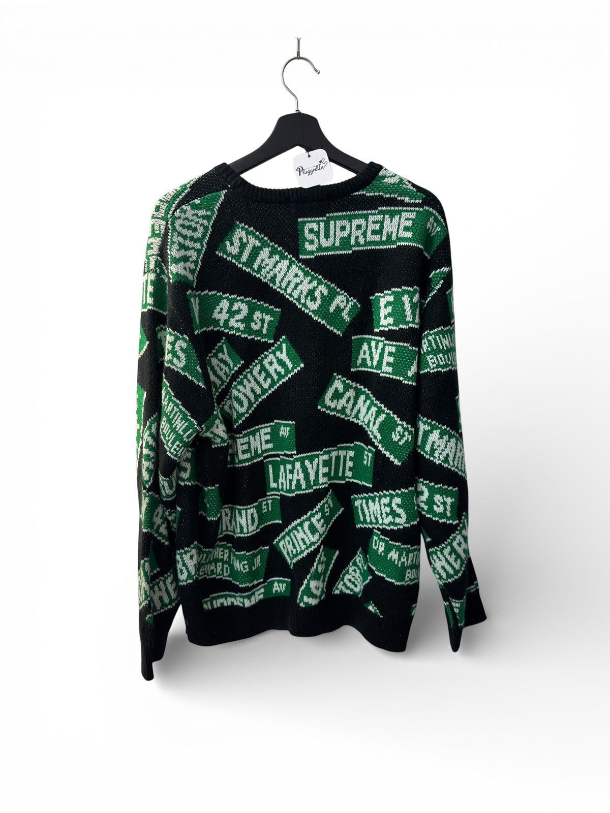 Supreme Supreme Street Sign Knitted Crewneck Size US XL / EU 56 / 4 - 1 Thumbnail