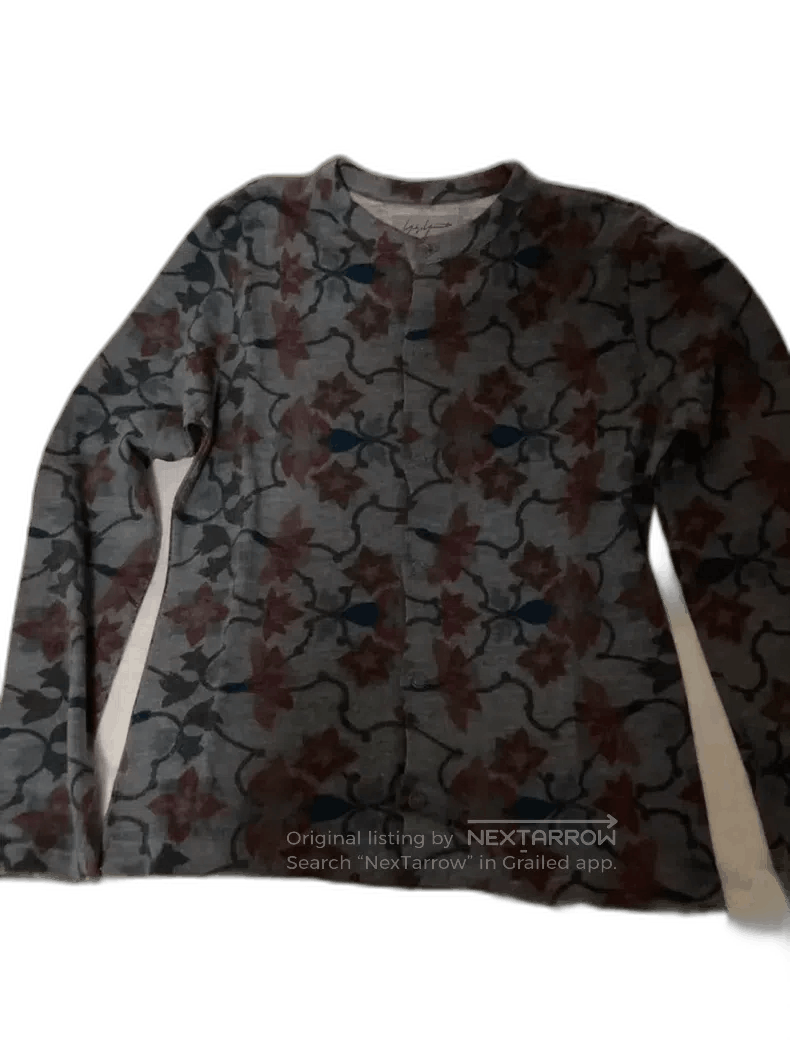 Yohji Yamamoto Yohji Yamamoto Floral Print Cardigan Size US M / EU 48-50 / 2 - 1 Thumbnail