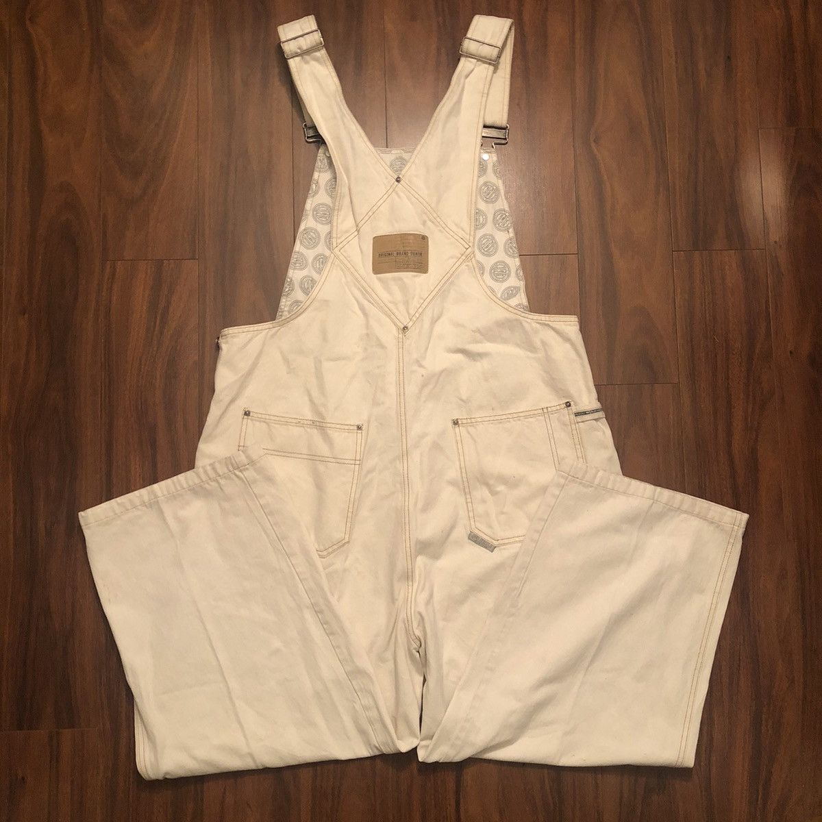 Fubu Vintage Y2K FUBU Denim Bib Carpenter Overalls Streetwear XL Size US 34 / EU 50 - 3 Thumbnail