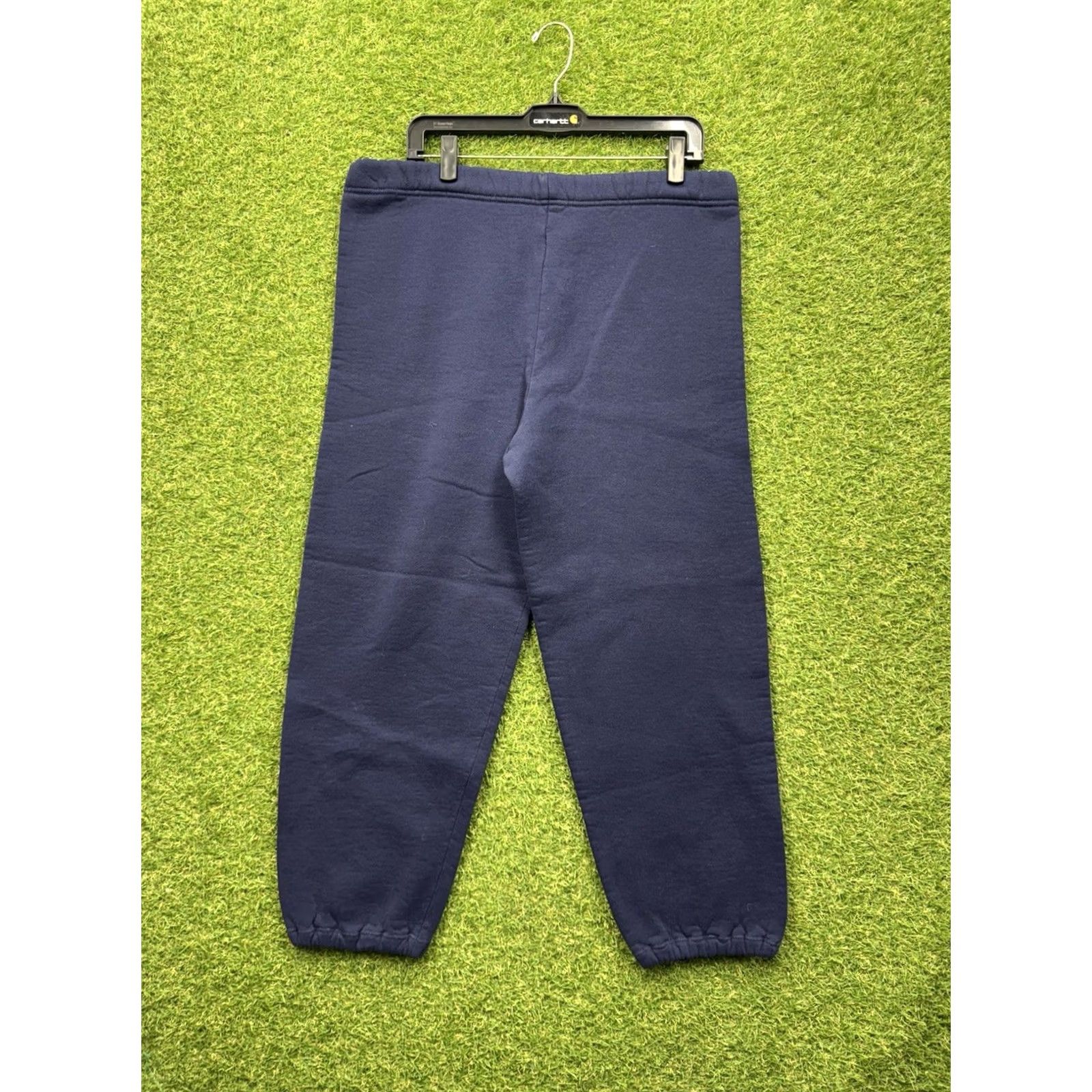 Russell Athletic VINTAGE Russell Athletic Sweatpants Mens L Blue Drawstring Cuffed Jogger Pants Size US 33 - 2 Thumbnail