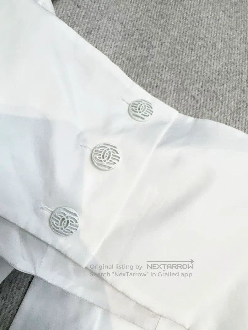 Chanel Chanel 20C white camelia bow suspender Size XS / US 0-2 / IT 36-38 - 7 Thumbnail