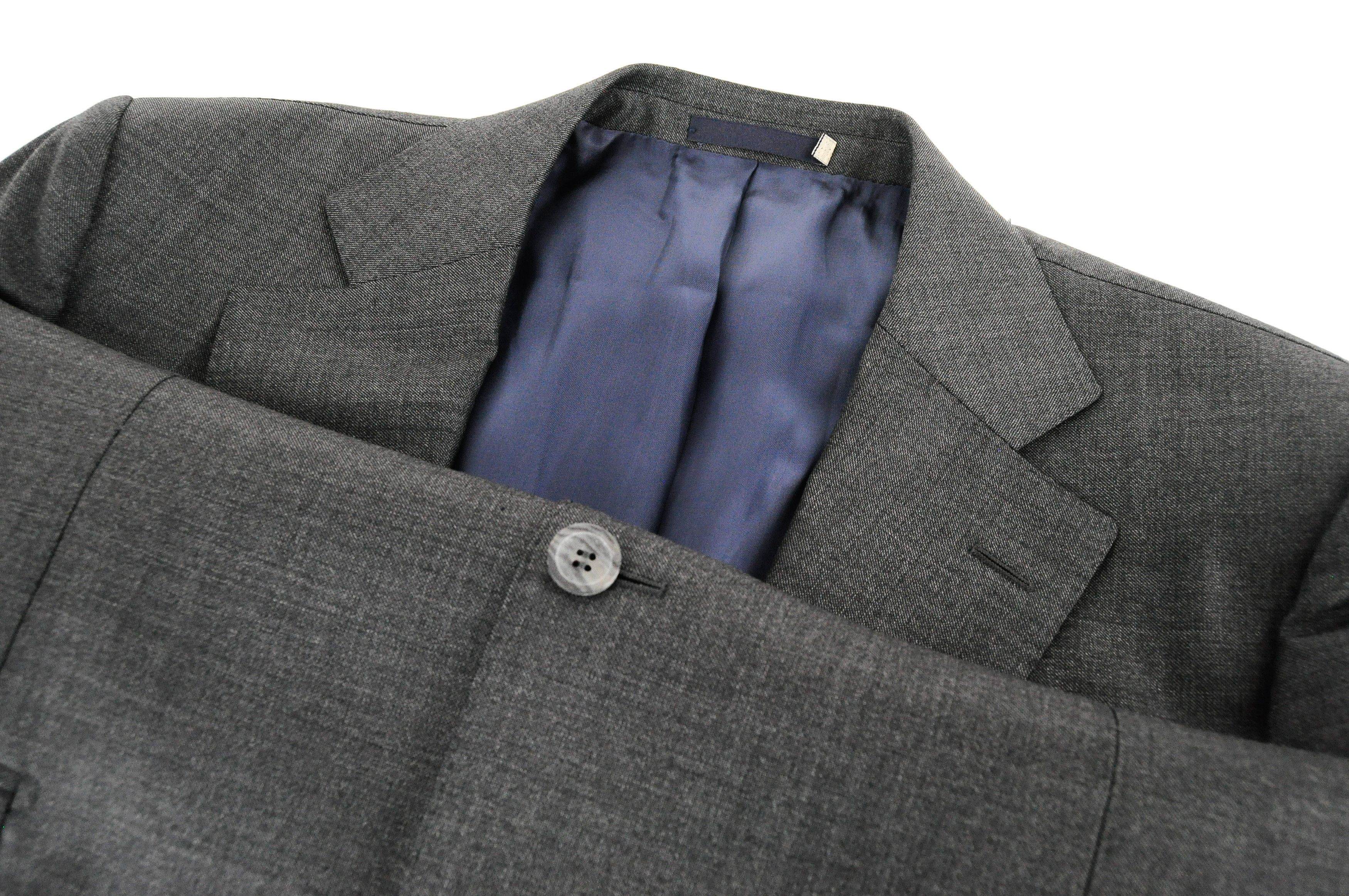 Suitsupply LAZIO UK44R Wool Super110 Slim Grey Blazer 55305 Size 44R - 4 Thumbnail