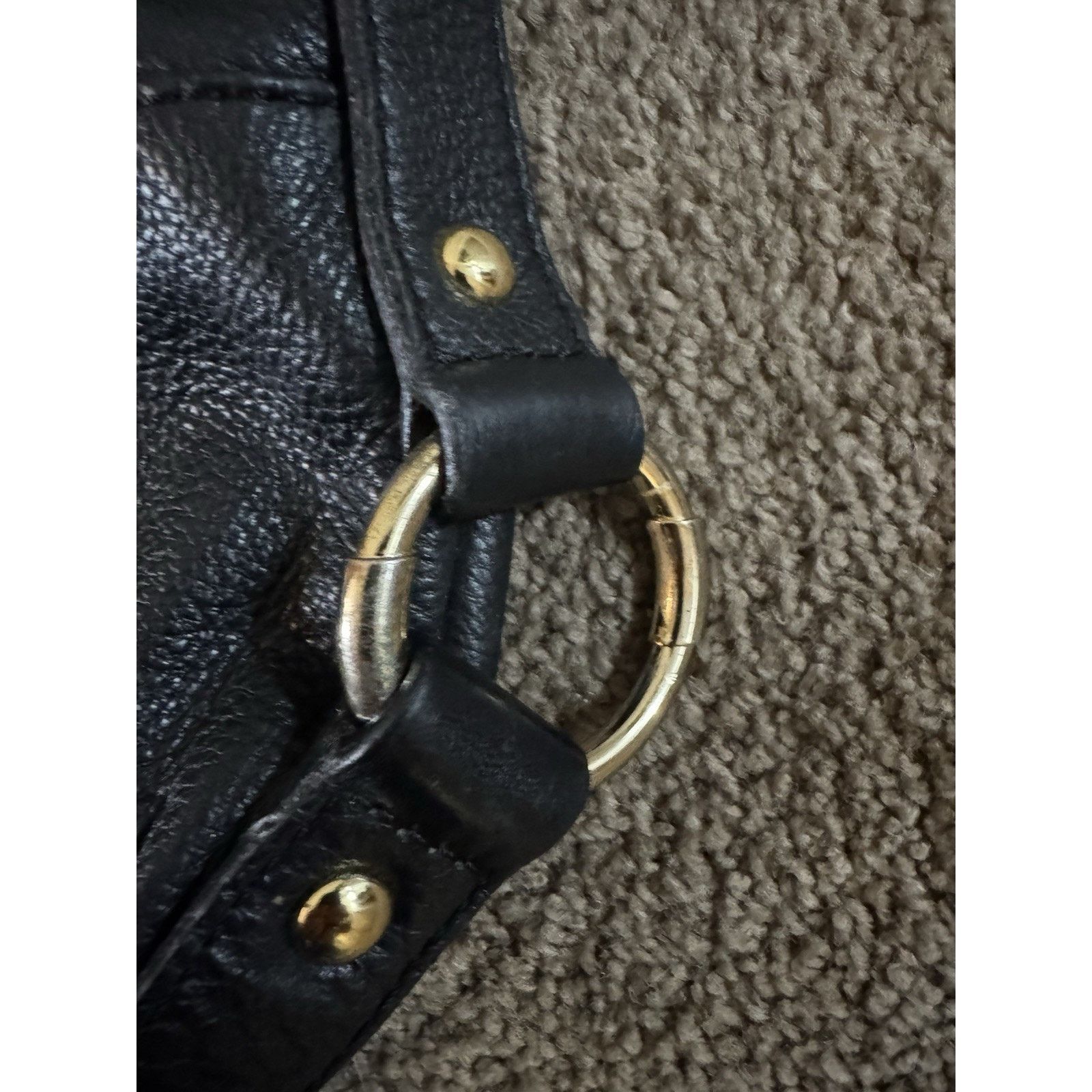 Michael Kors Michael Kors Fulton Shoulder Bag Black Pebbled Leather 2010s Size ONE SIZE - 6 Thumbnail
