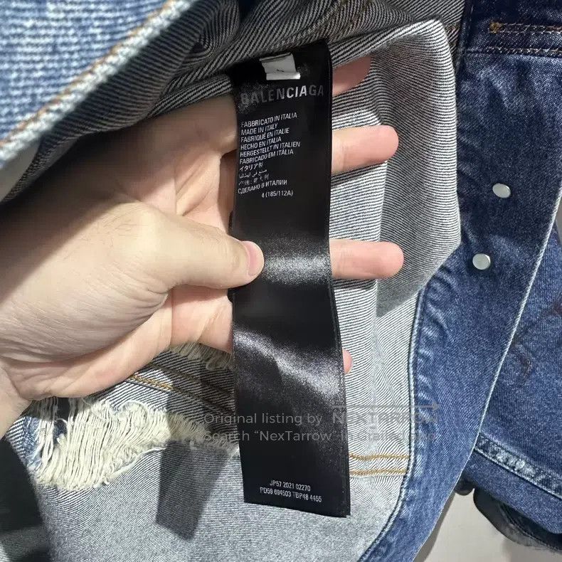 Balenciaga Balenciaga Graffiti Hand-Drawn Destroyed Distressed Denim Size US XL / EU 56 / 4 - 5 Thumbnail