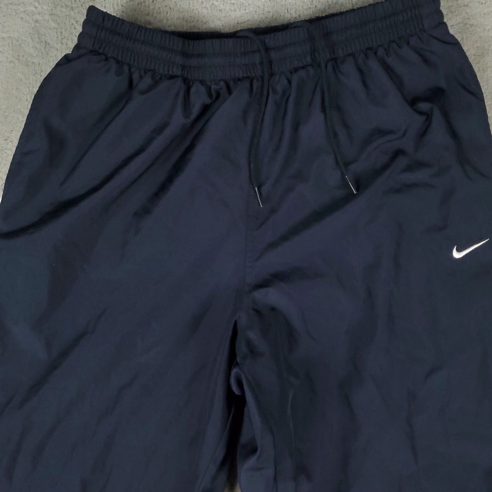 Adidas Adidas Pants Mens M Navy Blue White Ankle Zip Windbreaker Track Joggers Size US 31 - 2 Thumbnail