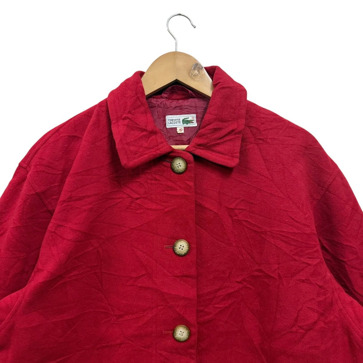Lacoste Vintage Lacoste Button Jacket Size US L / EU 52-54 / 3 - 2 Thumbnail