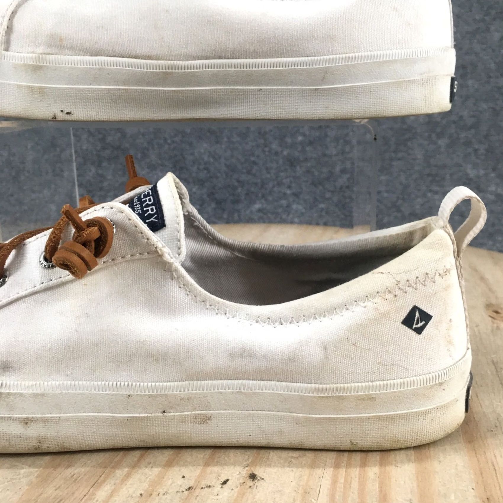 Sperry Sperry Top Sider Sneaker Womens 9.5 White Pier Wave Lace Up Casual STS81903 Size L / US 10 / IT 46 - 4 Thumbnail