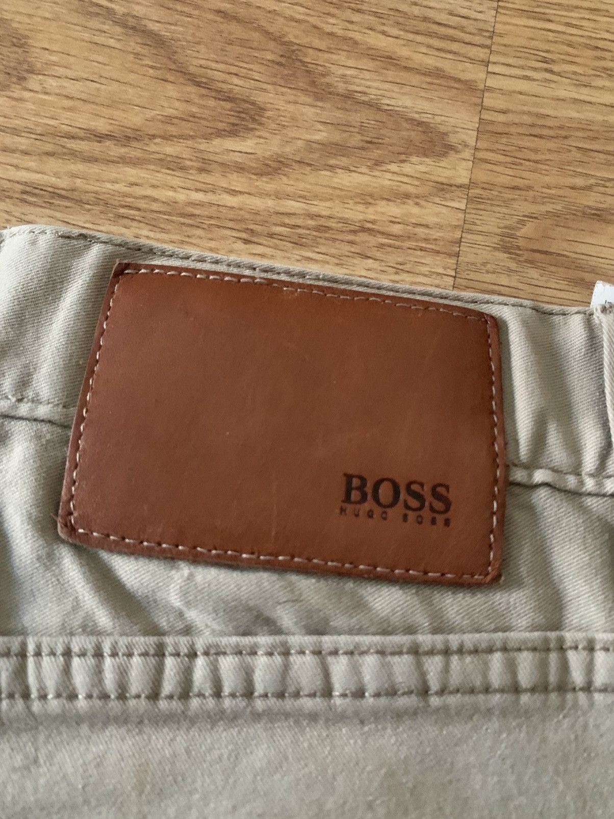 Hugo Boss × Vintage Wide Leg/Flared Khaki Shorts Size US 32 / EU 48 - 10 Thumbnail