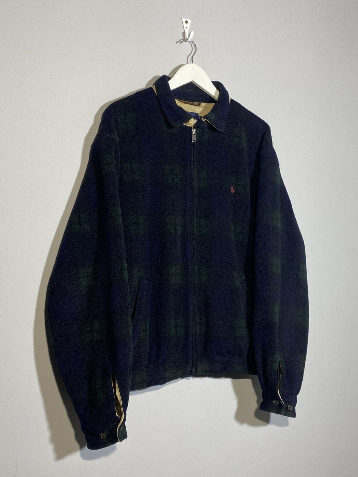 Polo Ralph Lauren Vintage Polo Ralph Lauren Tartan Check Fleece Jacket Rare Size US L / EU 52-54 / 3 - 4 Thumbnail
