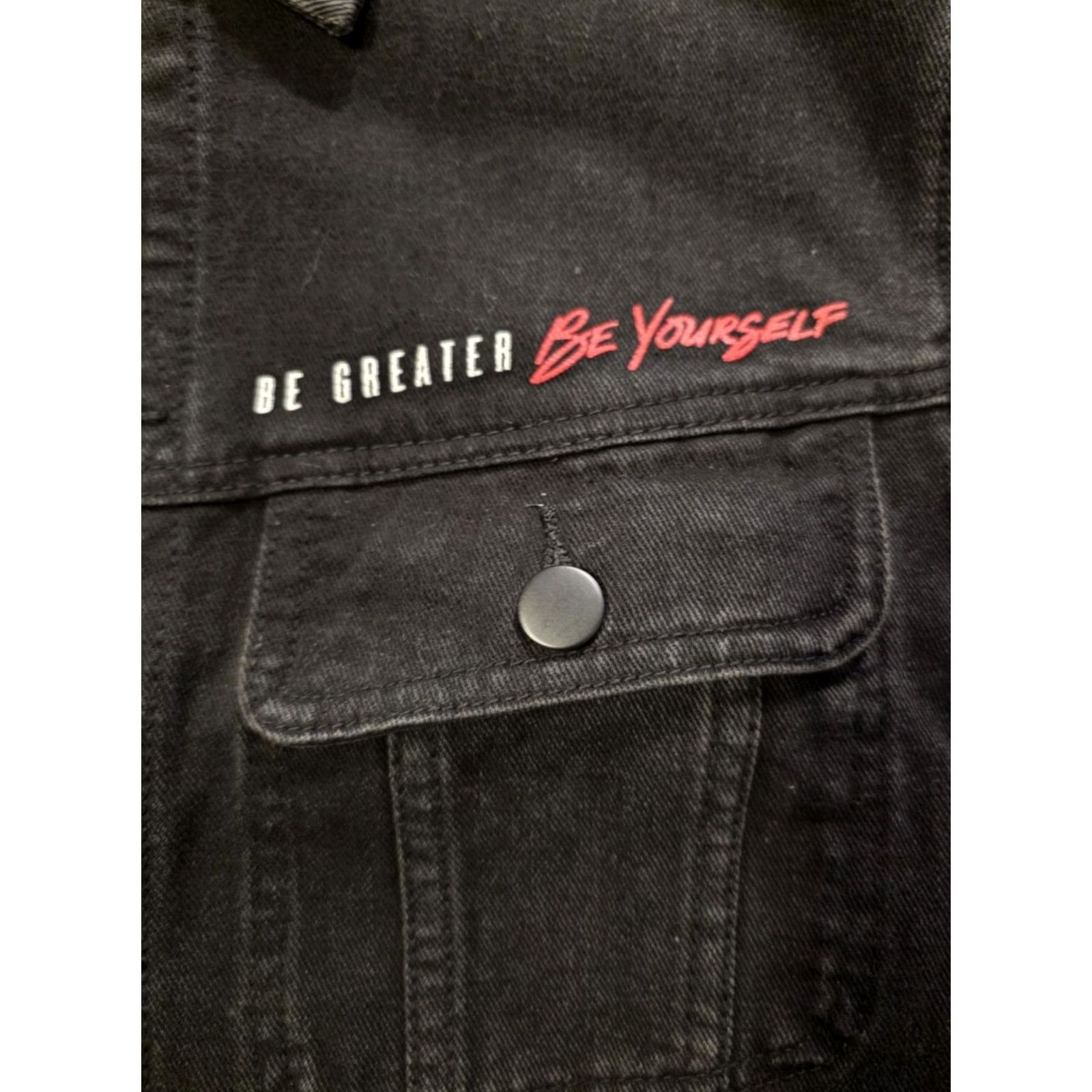 ZAFUL VINTAGE Spiderman Miles Morales Zaful Black Denim Trucker Jacket Mens Size S EUC Size US S / EU 44-46 / 1 - 3 Thumbnail