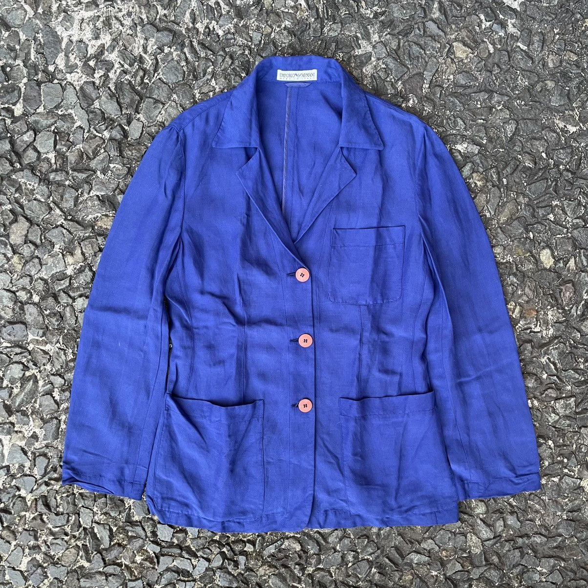Vintage Emporio Armani Linen Chore Jacket