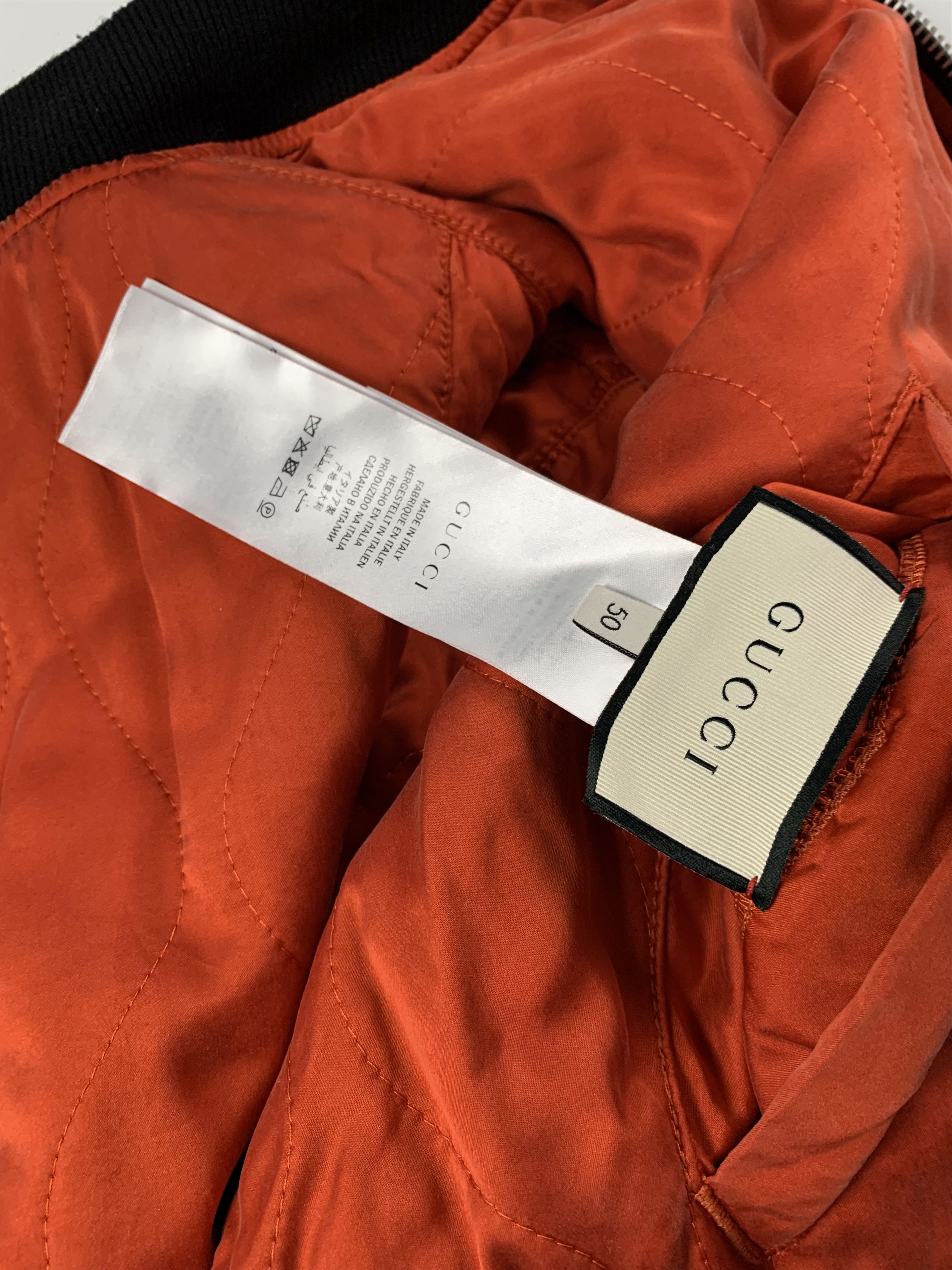 Gucci Gucci Jacket With Rose Embroidery & Painted Dragon Size US M / EU 48-50 / 2 - 9 Thumbnail