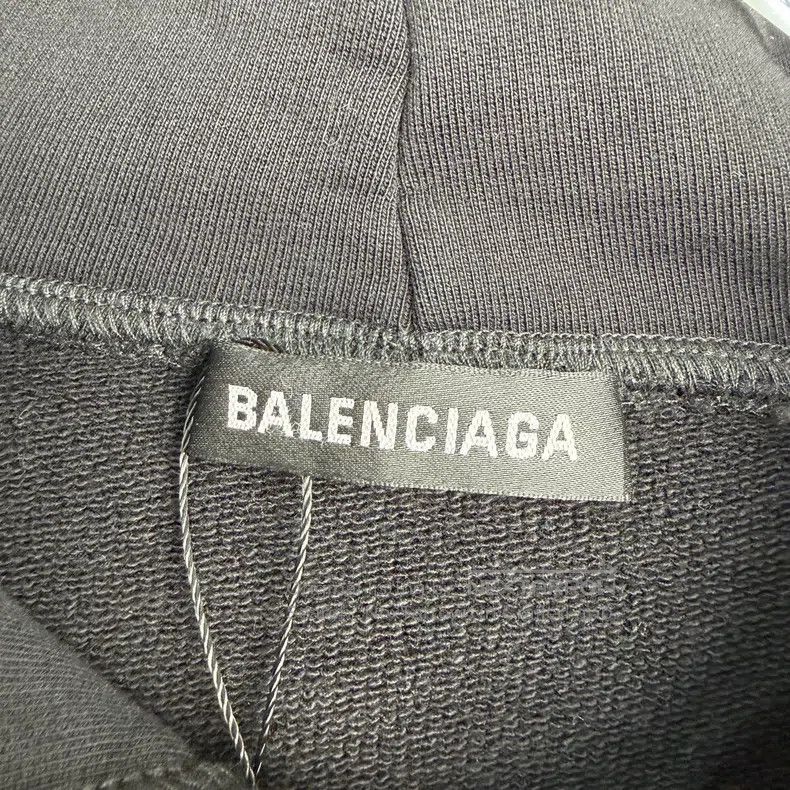 Balenciaga Balenciaga Black and Gray Colorblocked Hoodie Size US S / EU 44-46 / 1 - 2 Thumbnail
