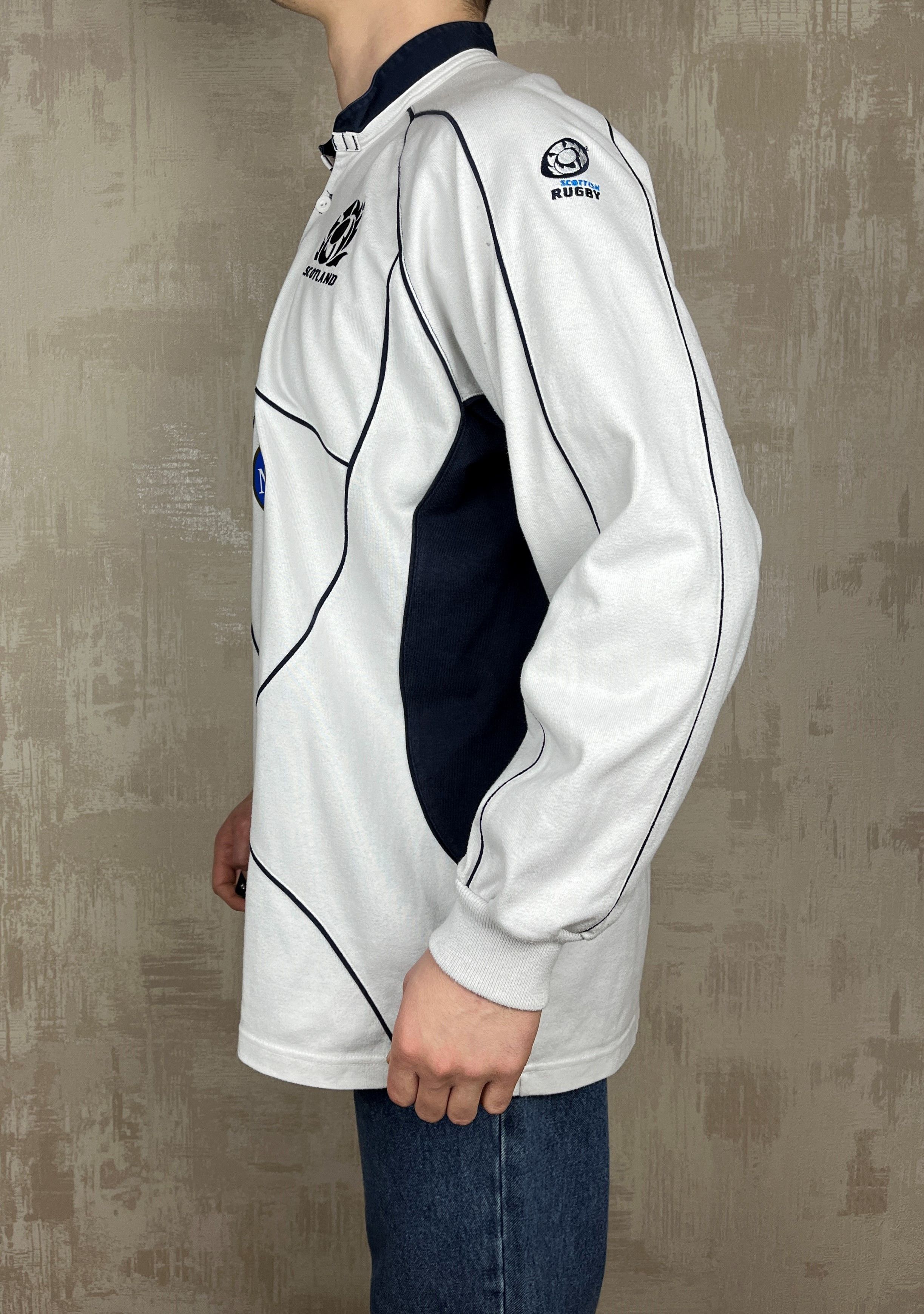 Canterbury of New Zealand Vintage Scotland Away Rugby Jersey Long Sleeve Canterbury Size US XL / EU 56 / 4 - 14 Thumbnail