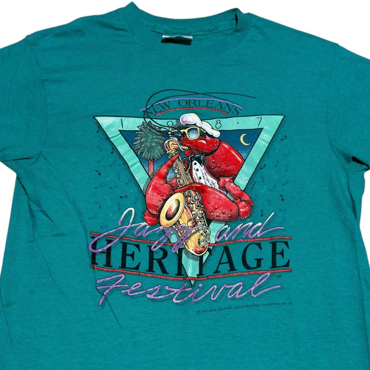 Hanes × Vintage Vintage Hanes 1987 Jazz Festival Music Shirt Adult Small Size US S / EU 44-46 / 1 - 2 Thumbnail