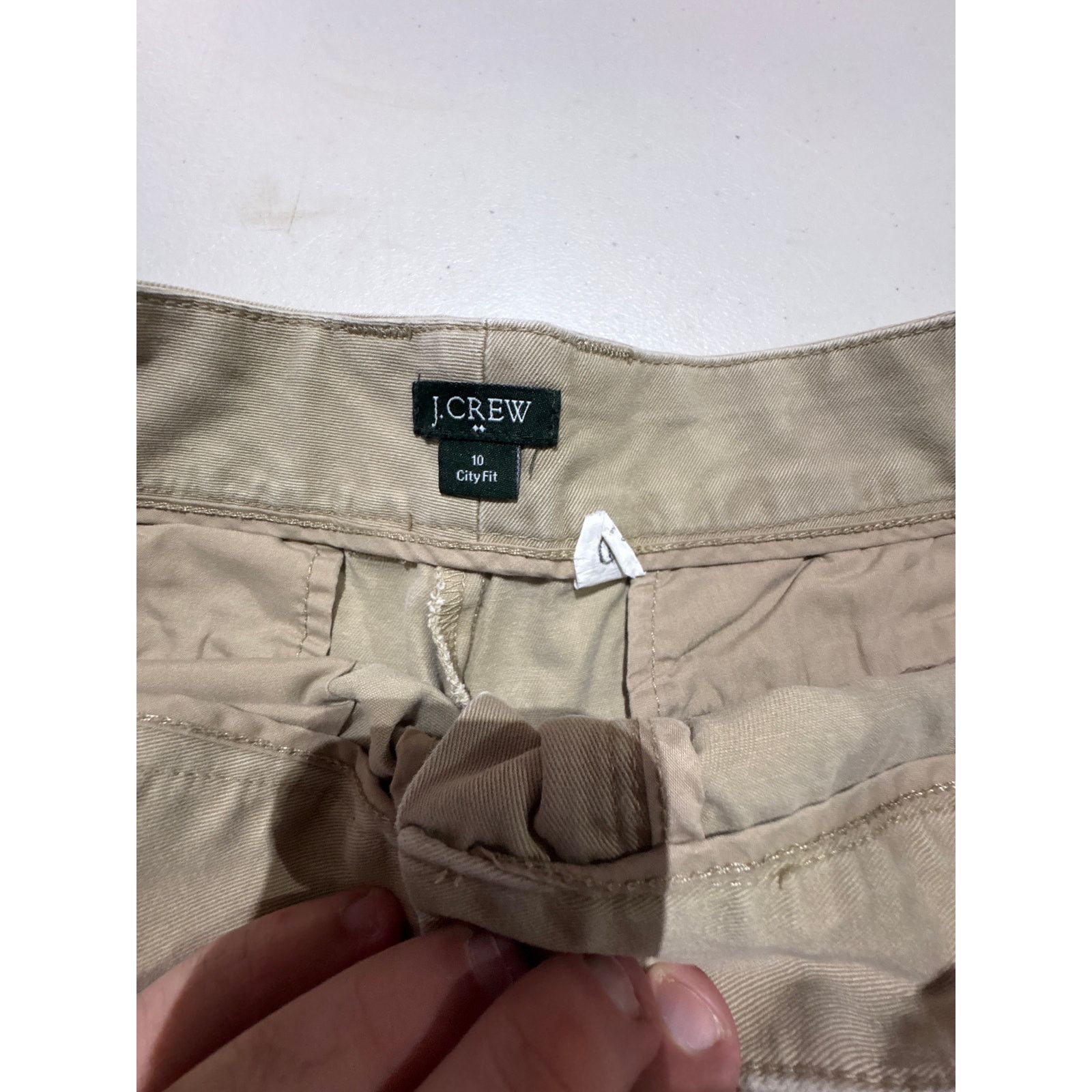J.Crew J.Crew Women’s Size 10 City Fit Khaki Chino Shorts Classic Size 32" / US 10 / IT 46 - 3 Thumbnail