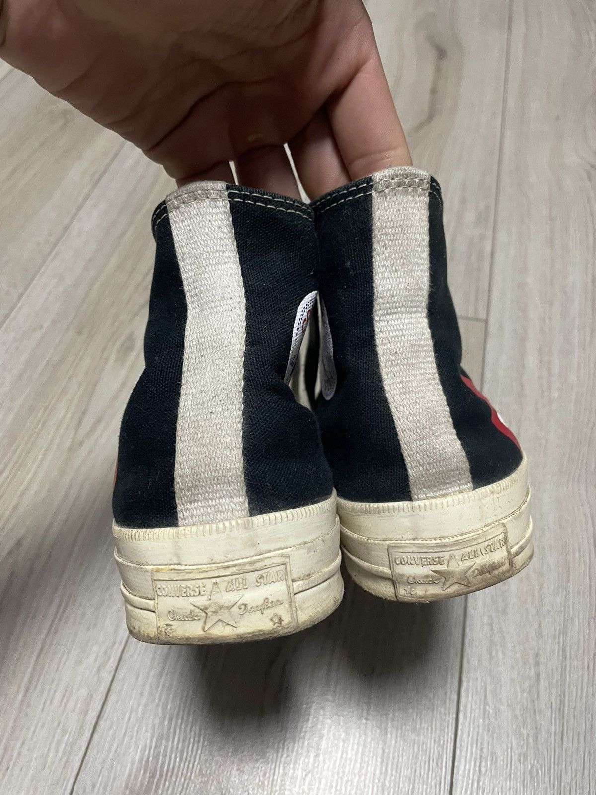 Comme des Garcons × Converse Comme des Garcons Converse Hi Top Sneakers Chuck Taylor Size US 7 / EU 40 - 3 Thumbnail