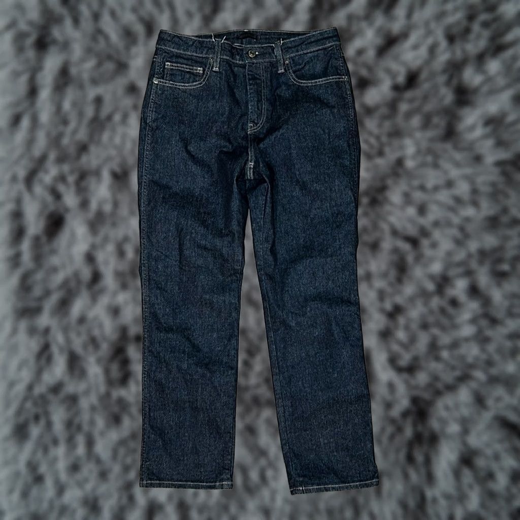 Uniqlo VINTAGE Uniqlo Women Jeans Slim Straight Mid Rise 27 Blue Regular Size 27 89% Cotton 11% Elastane Size 27" / US 4 / IT 40 - 1 Thumbnail