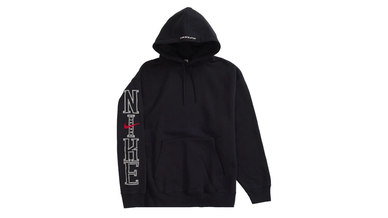 Supreme Supreme®/Nike® hooded sweatshirt Black | Grailed