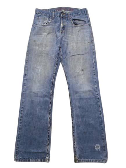 Lee × Vintage VINTAGE LEE DISTRESSED BLUE FADED JEANS Size US 31 - 1 Thumbnail