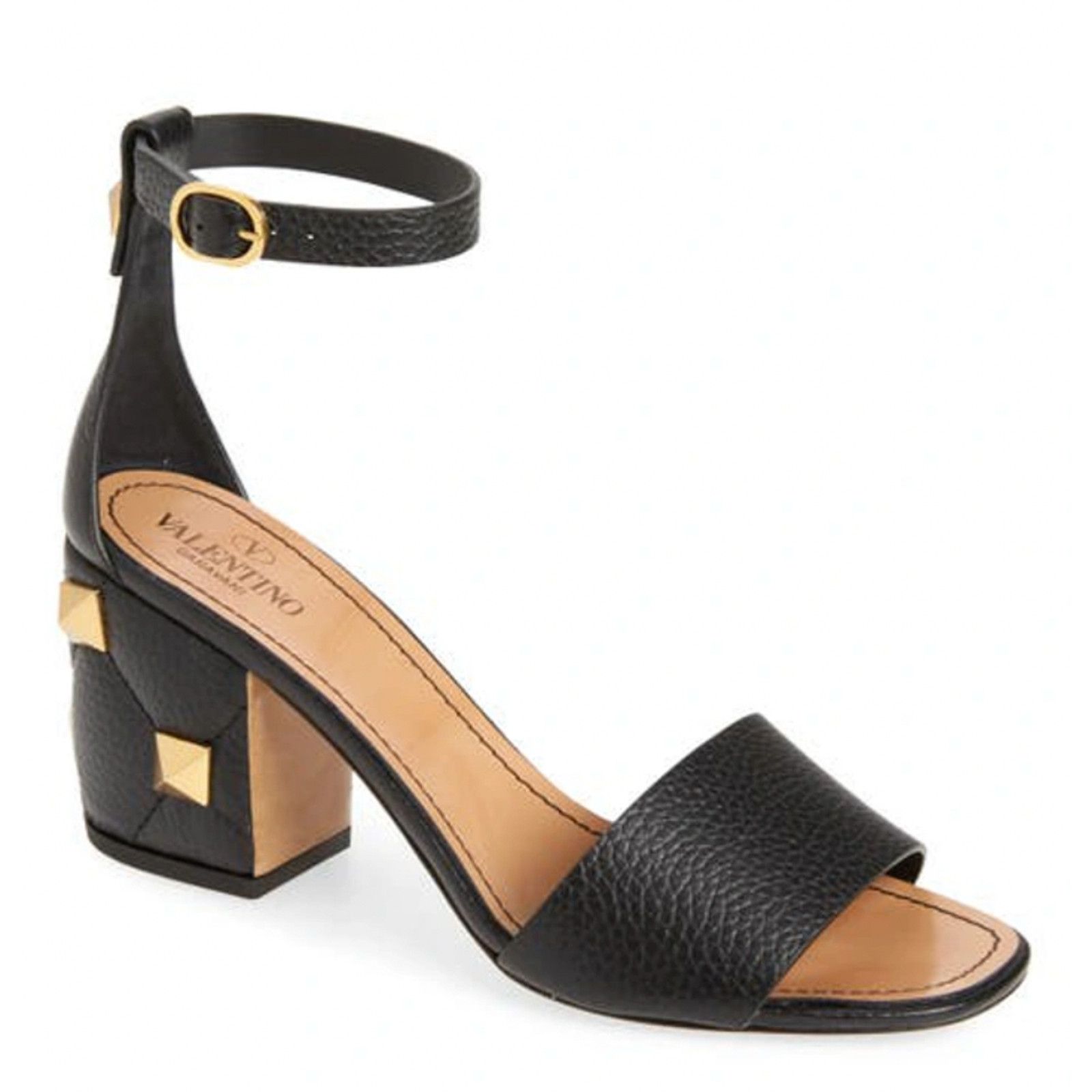 Valentino Rockstud Roman Stud Ankle Strap Sandal Block Heel Pump 42 Size US 12 / IT 42 - 1 Thumbnail