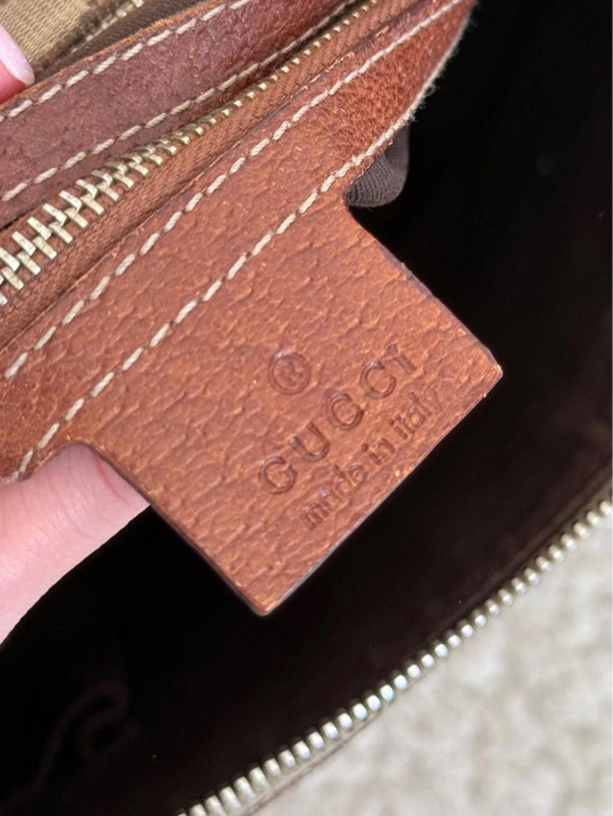 Gucci Gucci GG canvas bamboo handle shoulder bag Size ONE SIZE - 9 Thumbnail