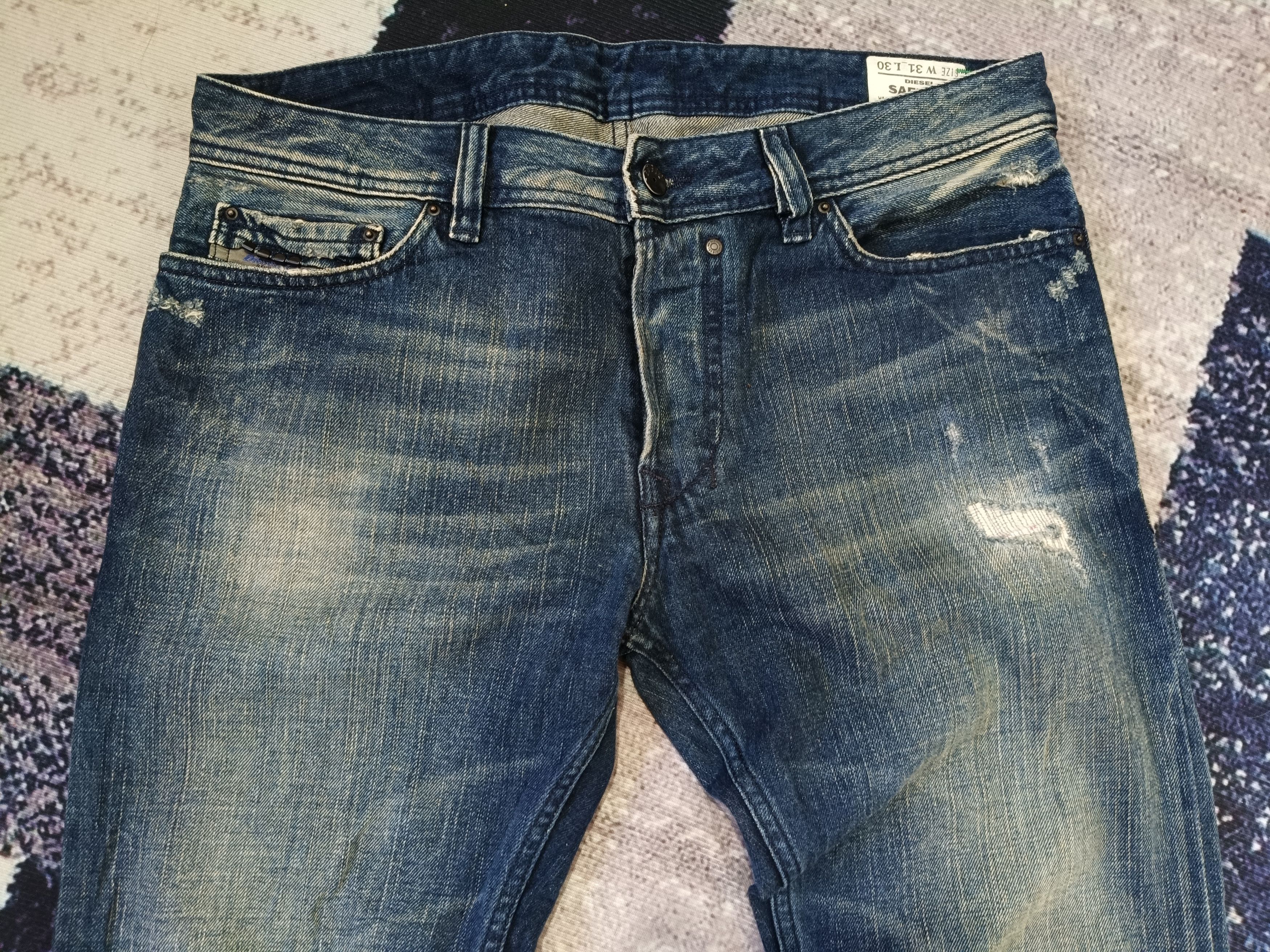 Diesel Diesel SAFADO Blue Jeans Size US 35 - 4 Thumbnail
