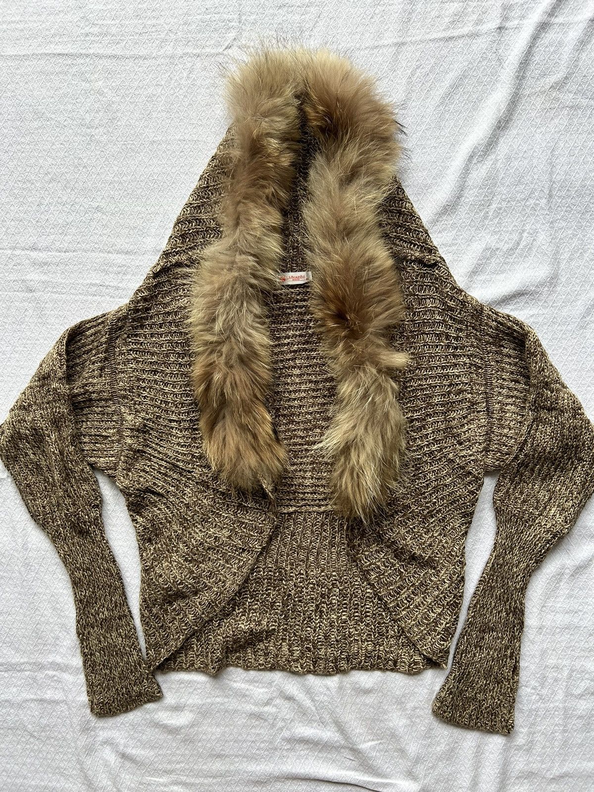 Japanese Brand BINDINGOFFER💸Fur cardigan japanese knitted Ifsixwasnine lgb Size US M / EU 48-50 / 2 - 4 Thumbnail