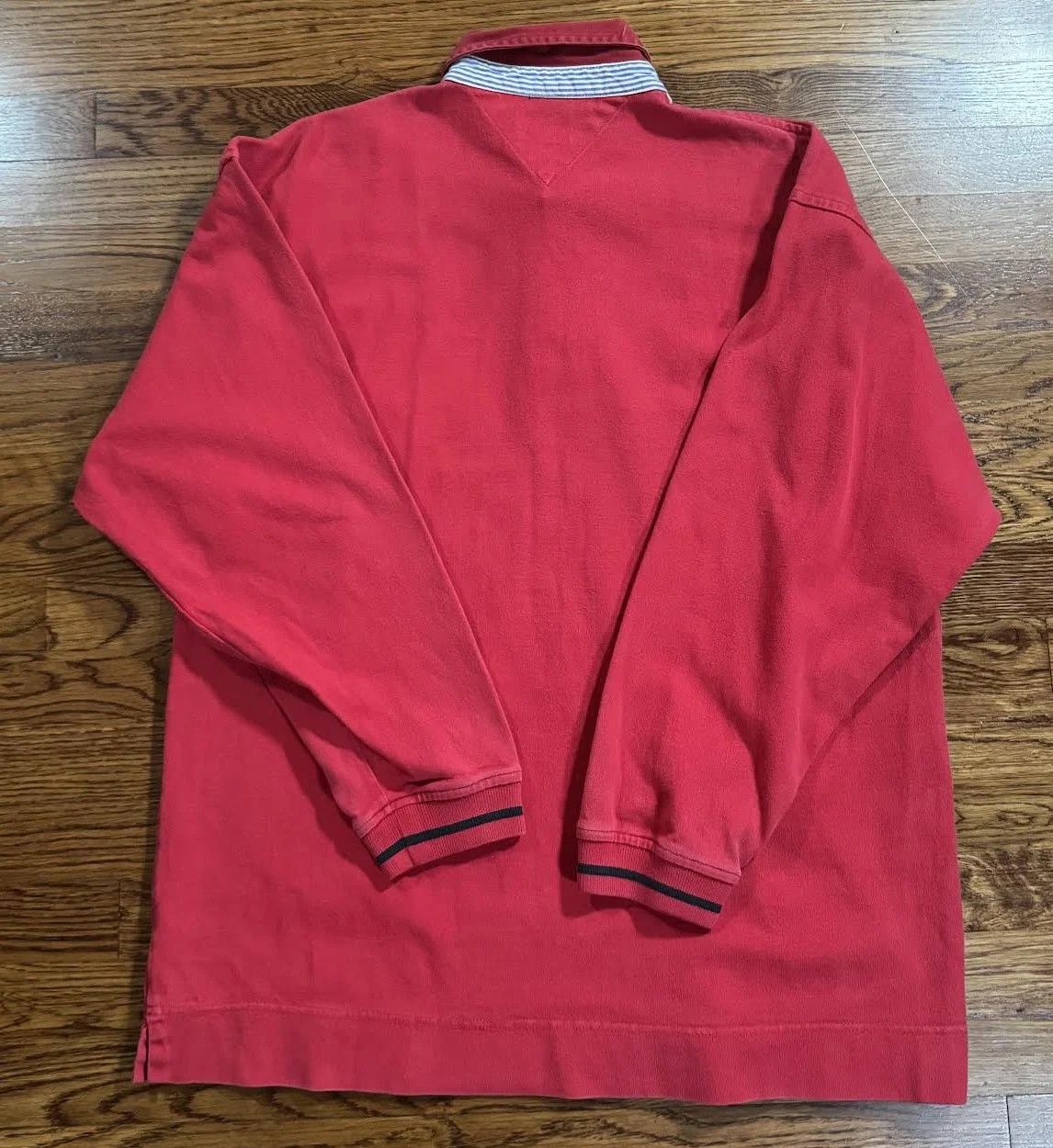 Tommy Hilfiger Vintage Tommy Hilfiger Spell Out Rugby (Size L) Size US L / EU 52-54 / 3 - 4 Thumbnail