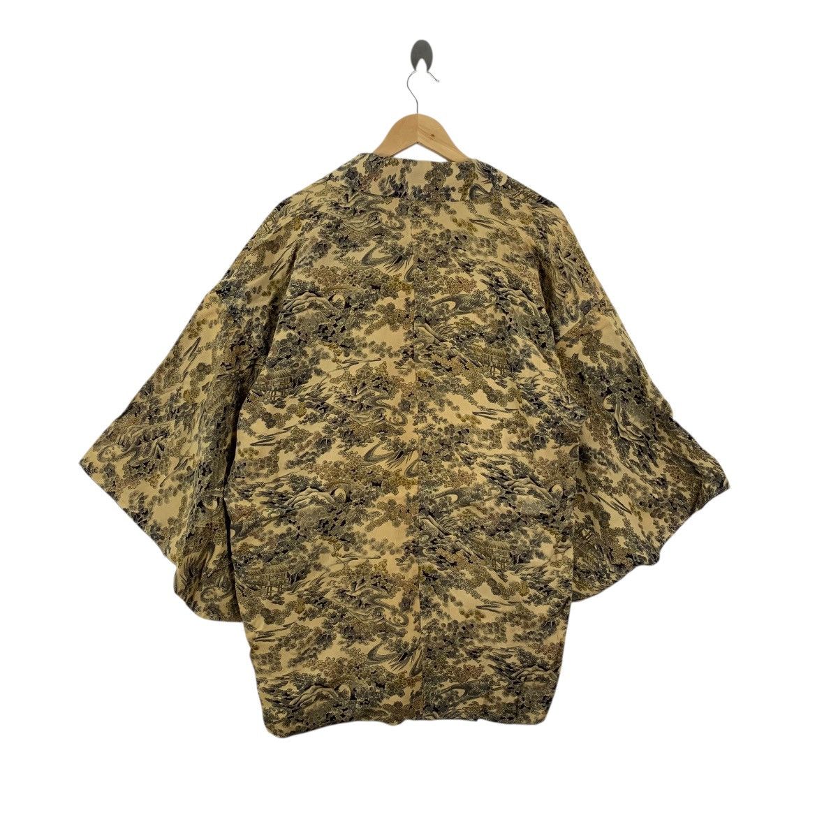 Vintage Vintage 70s KIMONO JAPAN FUKEI MONYO Traditional Landscape Size XXL / US 16-18 / IT 52-54 - 7 Thumbnail