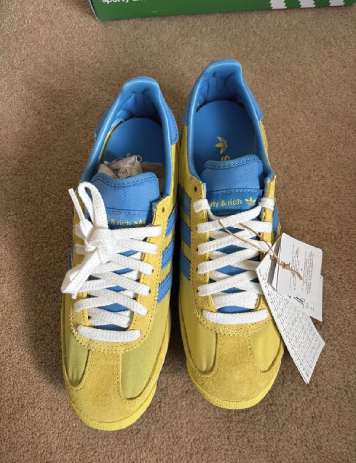 Adidas Adidas SL72 x Sporty & Rich Yellow Blue BNIB UK 3.5 Size US 6 / IT 36 - 4 Thumbnail