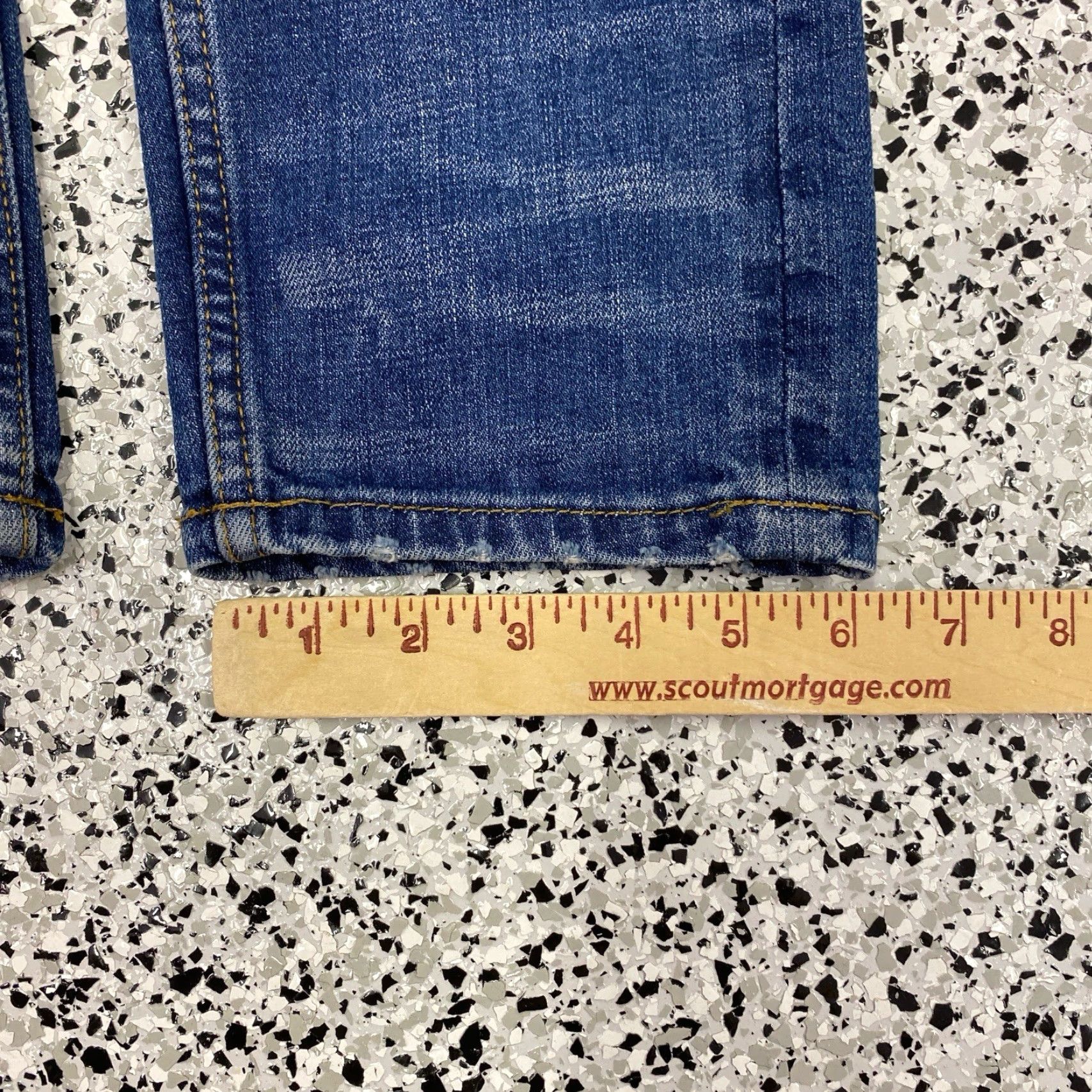 Denime The Stronghold Selvedge Jeans 33x31.5 Blue Regular Men Jeans Tapered Relaxed Selvedge Denim Size US 33 - 2 Thumbnail