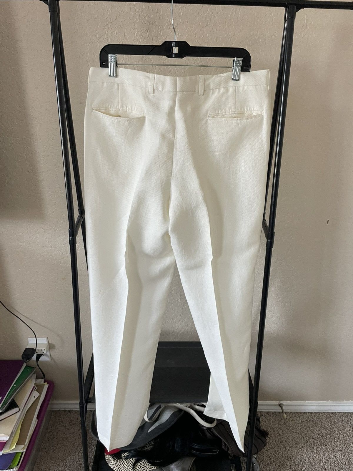 Armani Collezioni Textured FF dress trousers Size US 35 - 8 Thumbnail