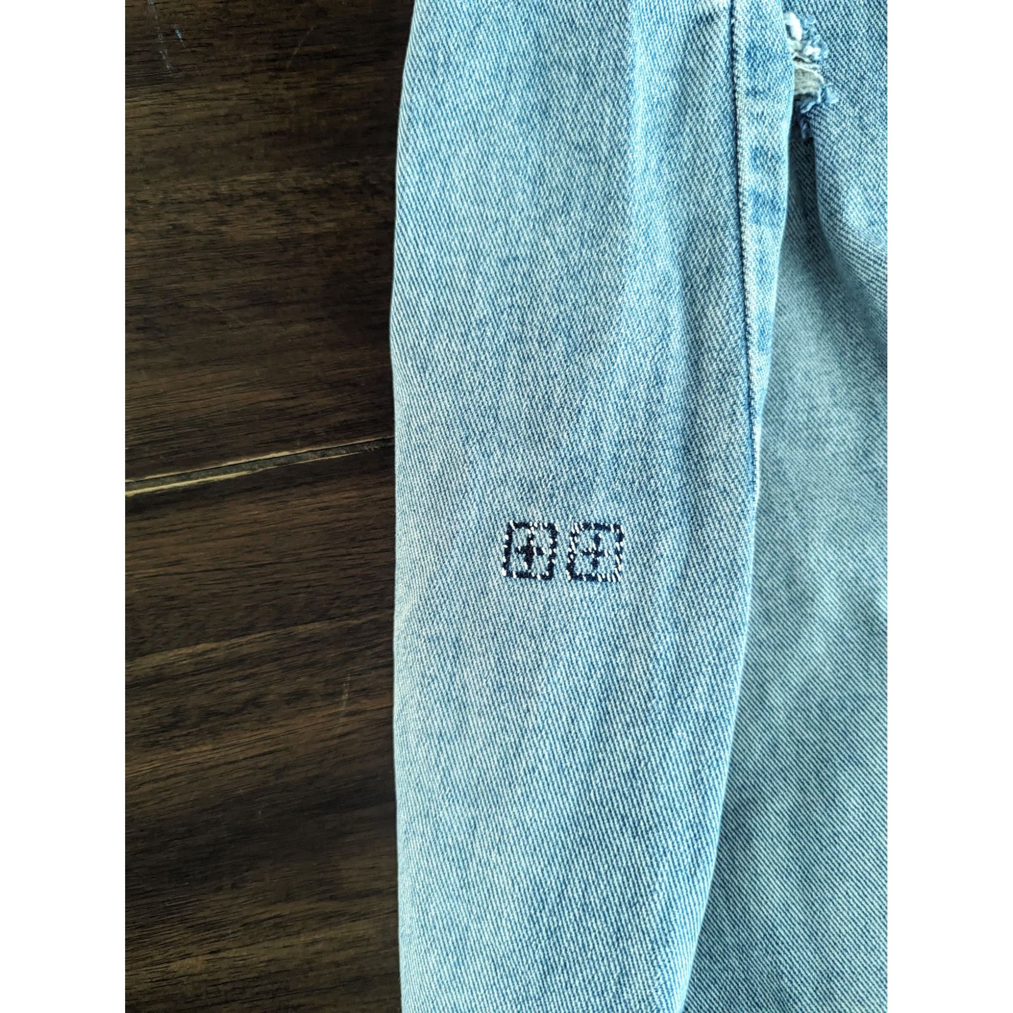 Ksubi Ksubi Men's Distressed Light Wash Jeans 36" Cotton & Elastan Size US 36 / EU 52 - 9 Thumbnail