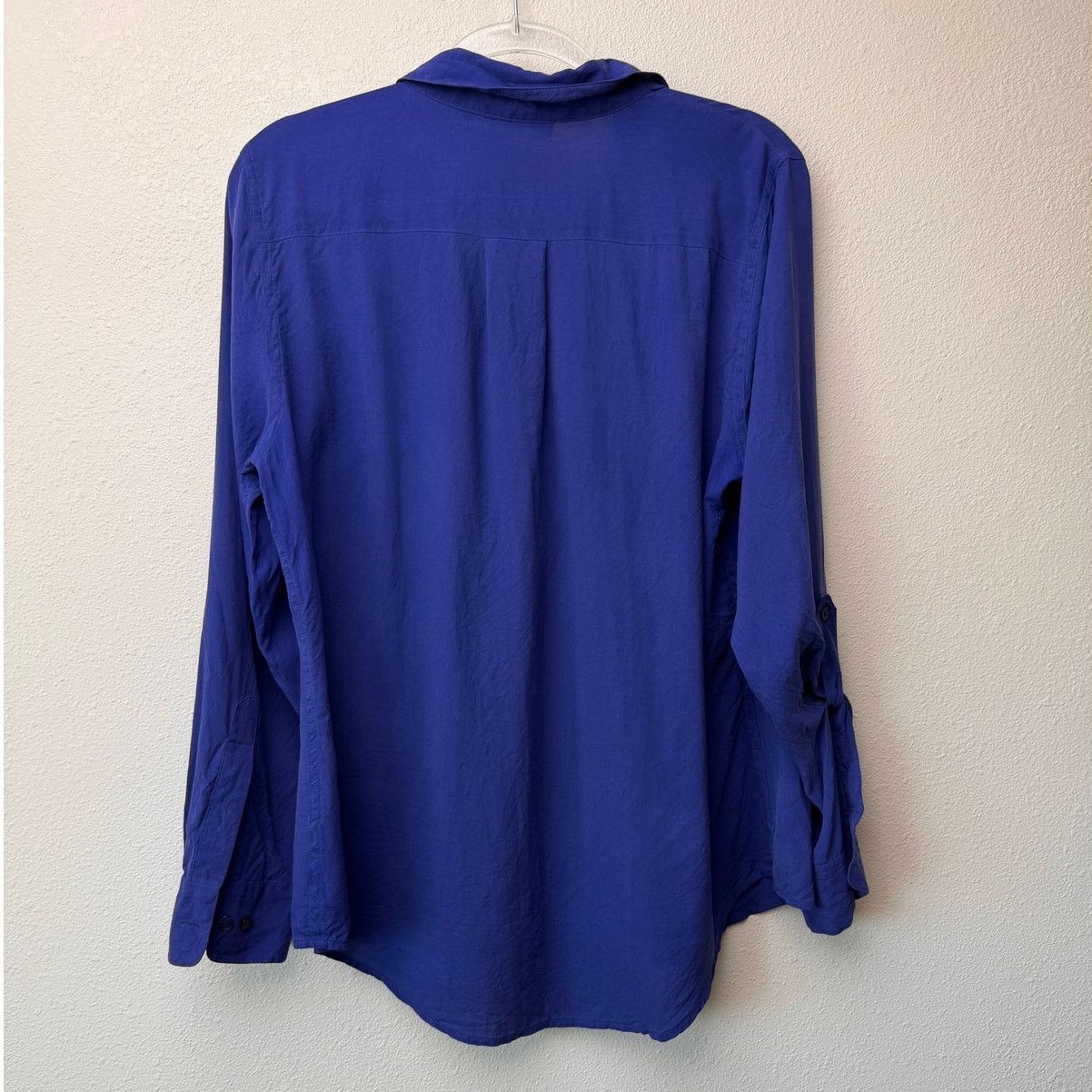 Other New Nexx York 100% Silk Periwinkle Button Front Blouse L Size L / US 10 / IT 46 - 5 Thumbnail