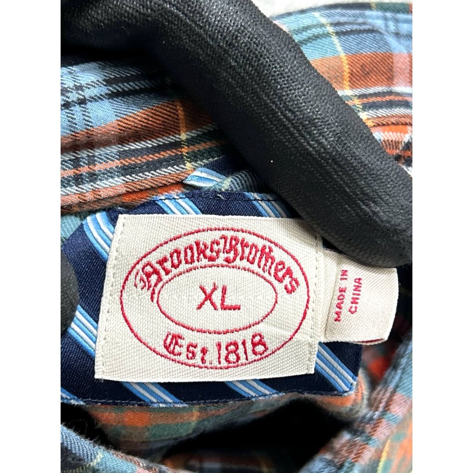 Brooks Brothers Brooks Brothers Flannel Shirt Mens XL Regular Plaid Cotton Button-Down Multi Color Casual Shirts Mens XL Plaid Cotton Button-Up Brooks Brothers Size US XL / EU 56 / 4 - 4 Thumbnail