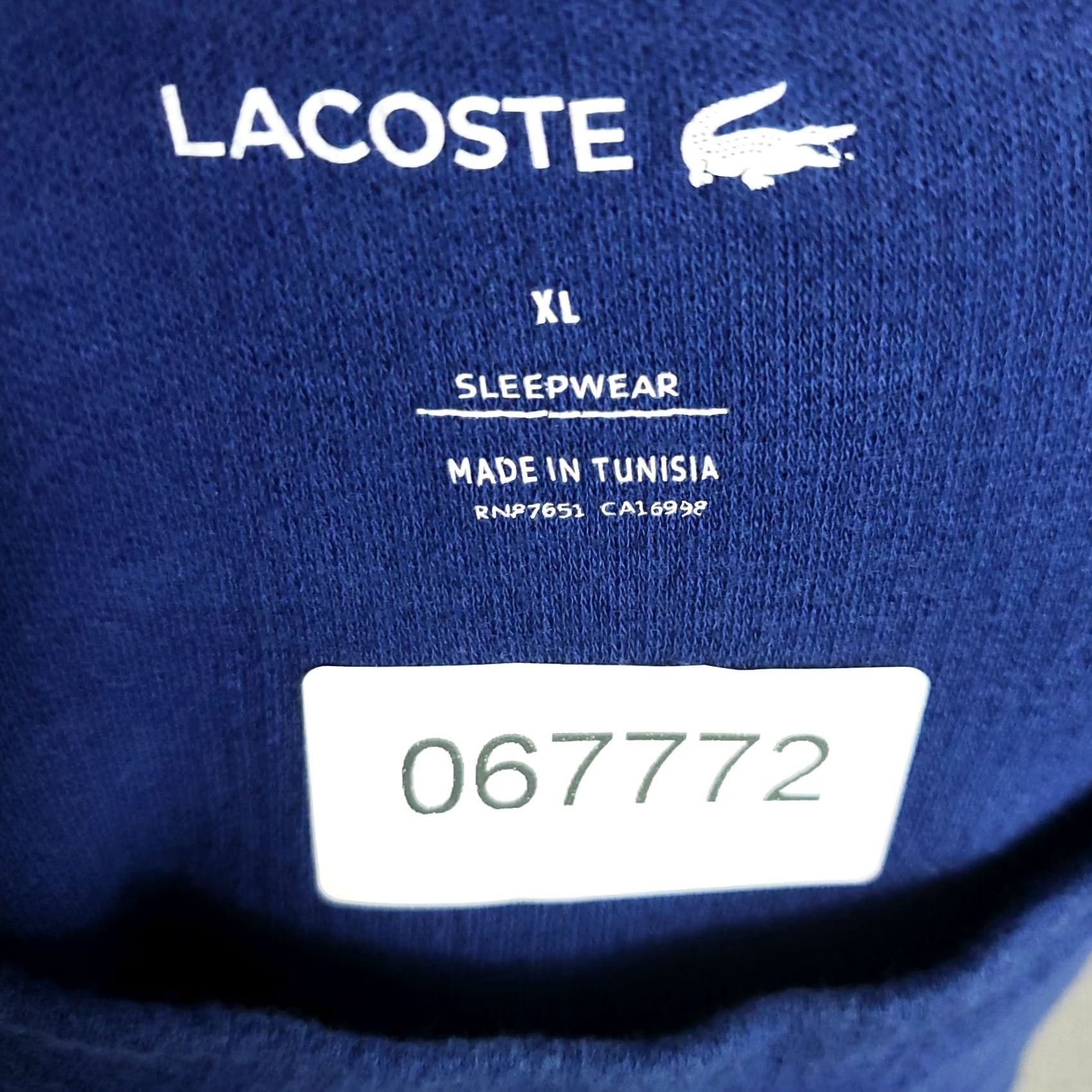 Lacoste Lacoste T Shirt Mens Large Blue Thermal Pony Waffle Knit Long Sleeve Fade(faded) Polo Logo–All Seasons Size US L / EU 52-54 / 3 - 8 Thumbnail