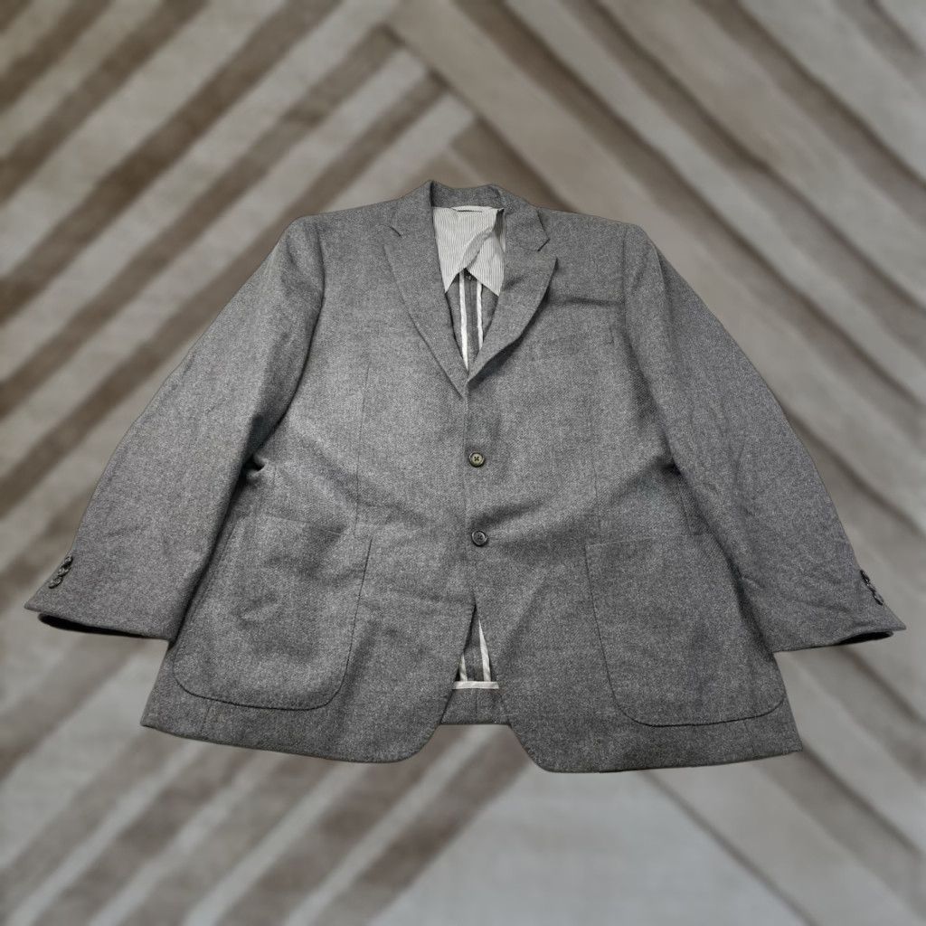 Todd Snyder Todd Snyder Wool Cashmere Sutton Suit Jacket Blazer Men’s 46R Gray Suit Jacket Size 46R - 1 Thumbnail