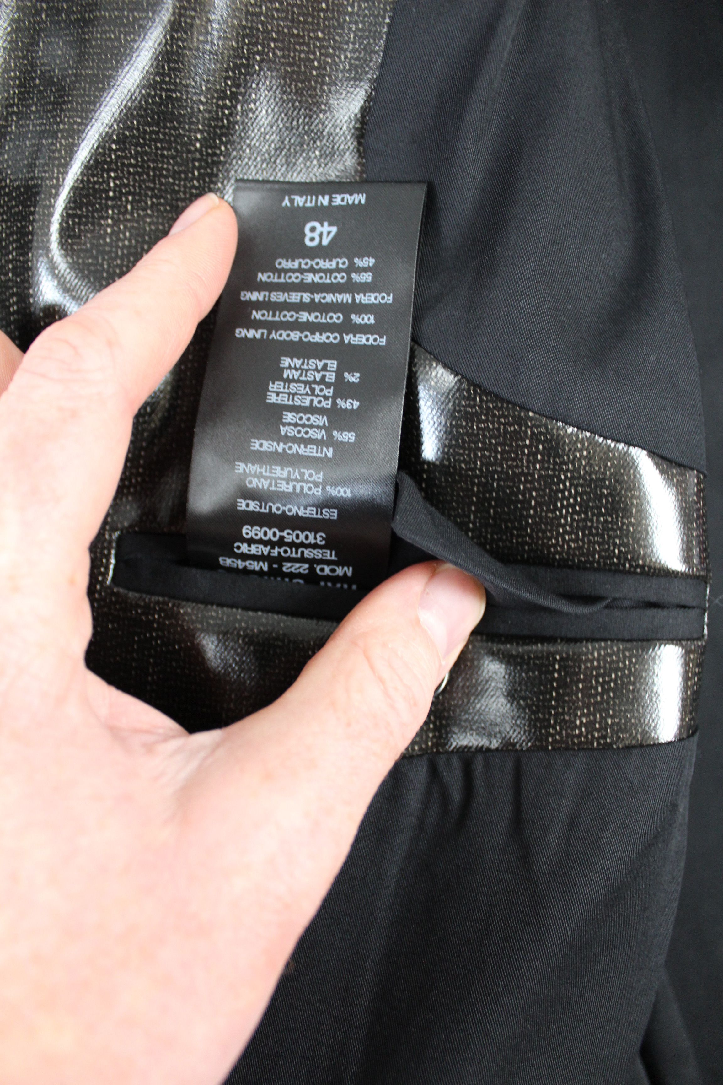 Raf Simons Raf Simons SS22/23 Black Coated Oversized Blazer Size US M / EU 48-50 / 2 - 9 Thumbnail