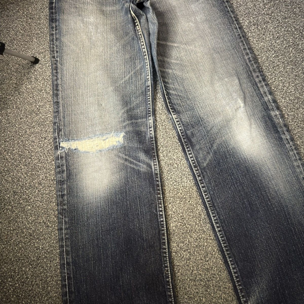 If Six Was Nine 🔥🇯🇵 Vintage 2006 Levis 502 Distressed Faded Denim W32 Size US 32 / EU 48 - 6 Thumbnail