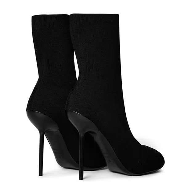 Balenciaga o1g2r1mq0924 Anatomic Heeled Boots in Black Size US 7 / IT 37 - 4 Thumbnail