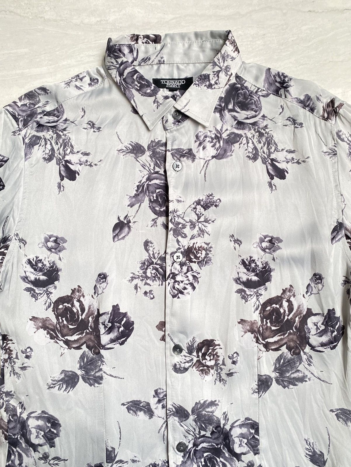 Tornado Mart Tornado Mart Flower Motive Shirt Size US XS / EU 42 / 0 - 3 Thumbnail