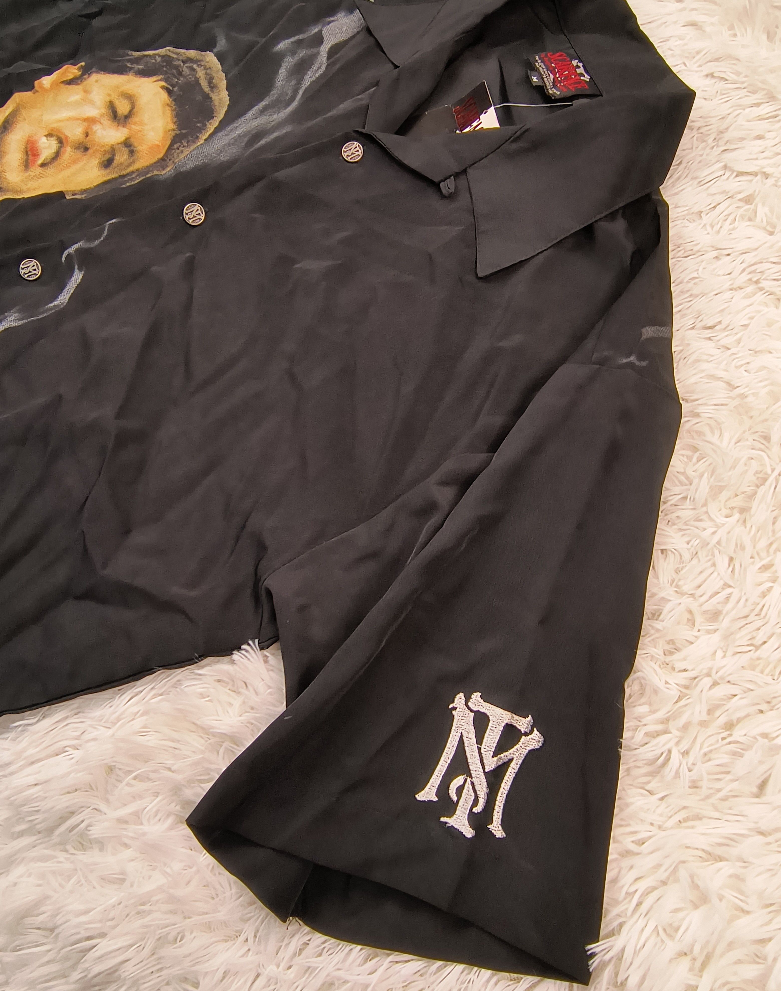 Vintage DSWT Vintage Scarface 90s button up shirt Size US M / EU 48-50 / 2 - 3 Thumbnail
